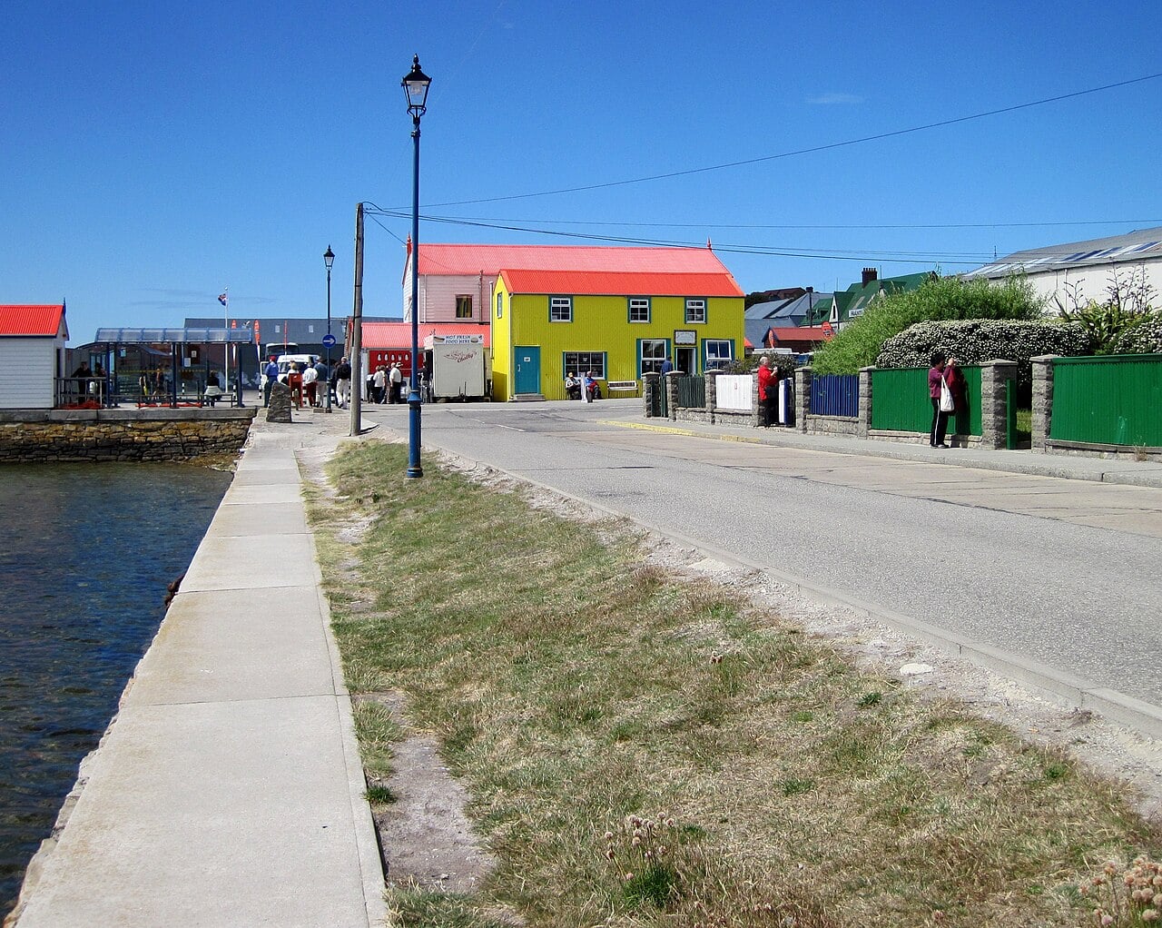 Stanley Harbour quay in the Falkland Islands