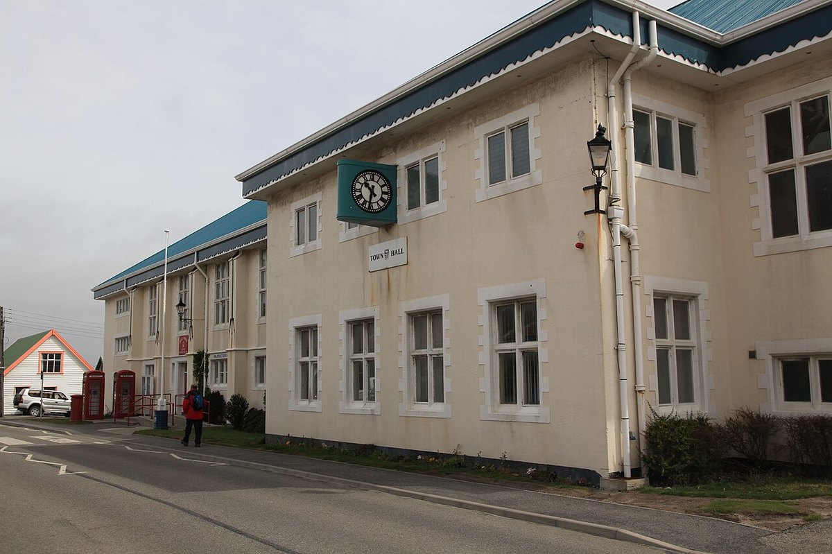 The Town Hall in Stanley, capital of the Falkland Islands