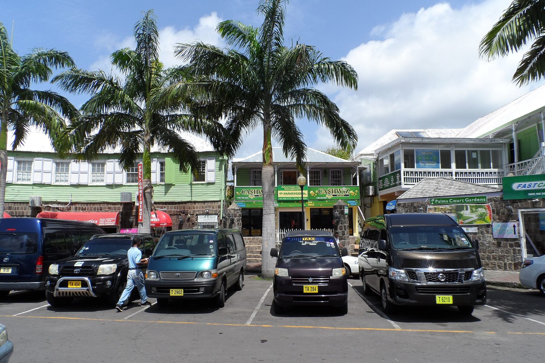 The Circus in Basseterre, St Kitts and Nevis, where Sugar Mas carnival crowds and street vendors gather