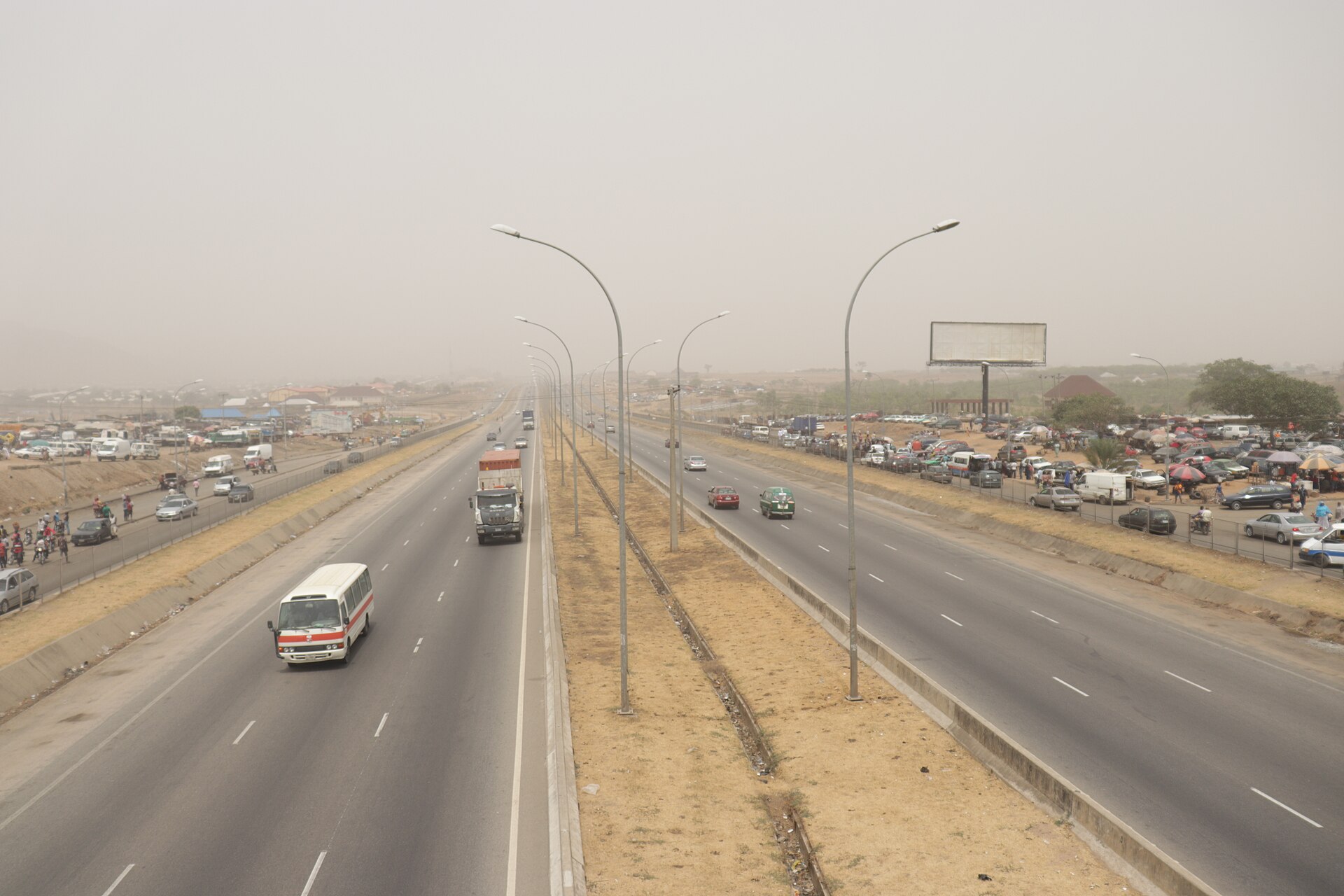 A rural road in Nigeria