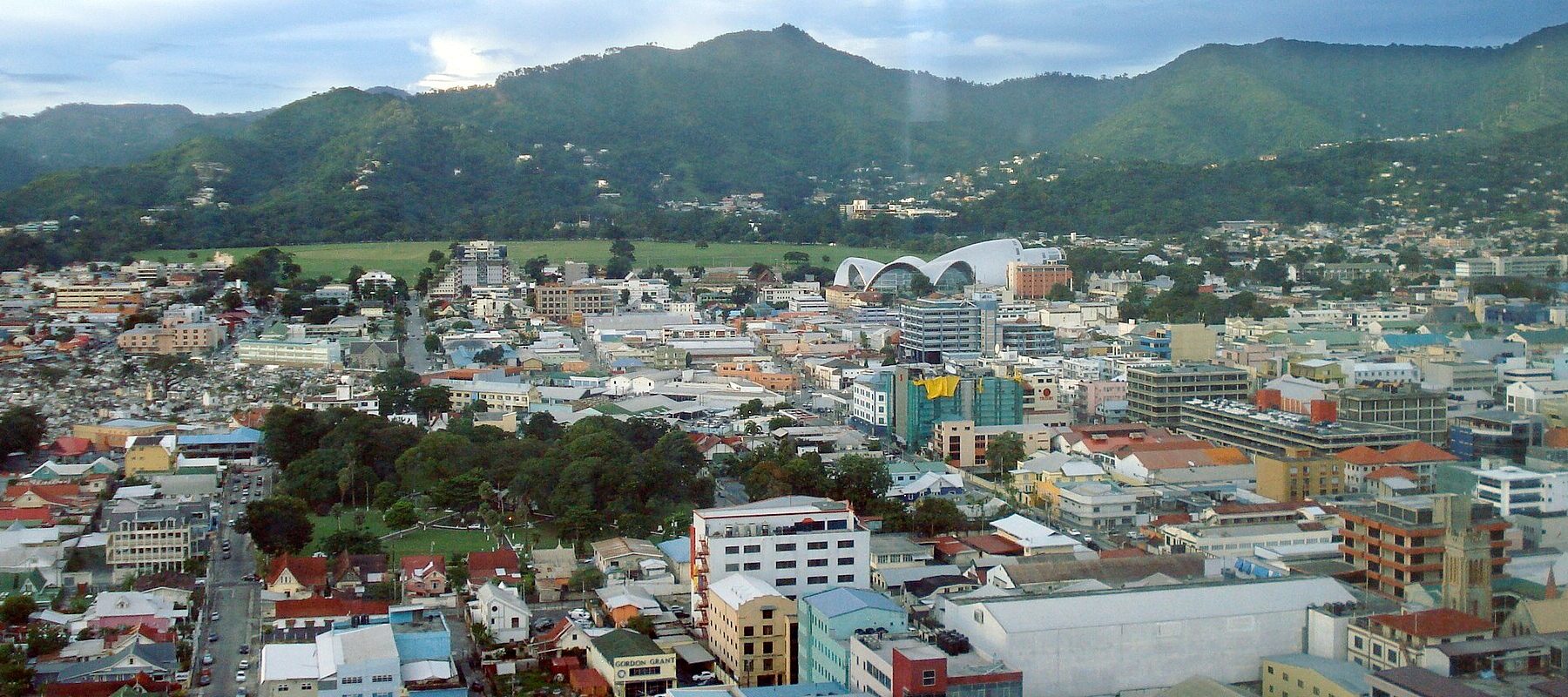 Trinidad and Tobago explained 2026 — central Port of Spain below the Northern Range