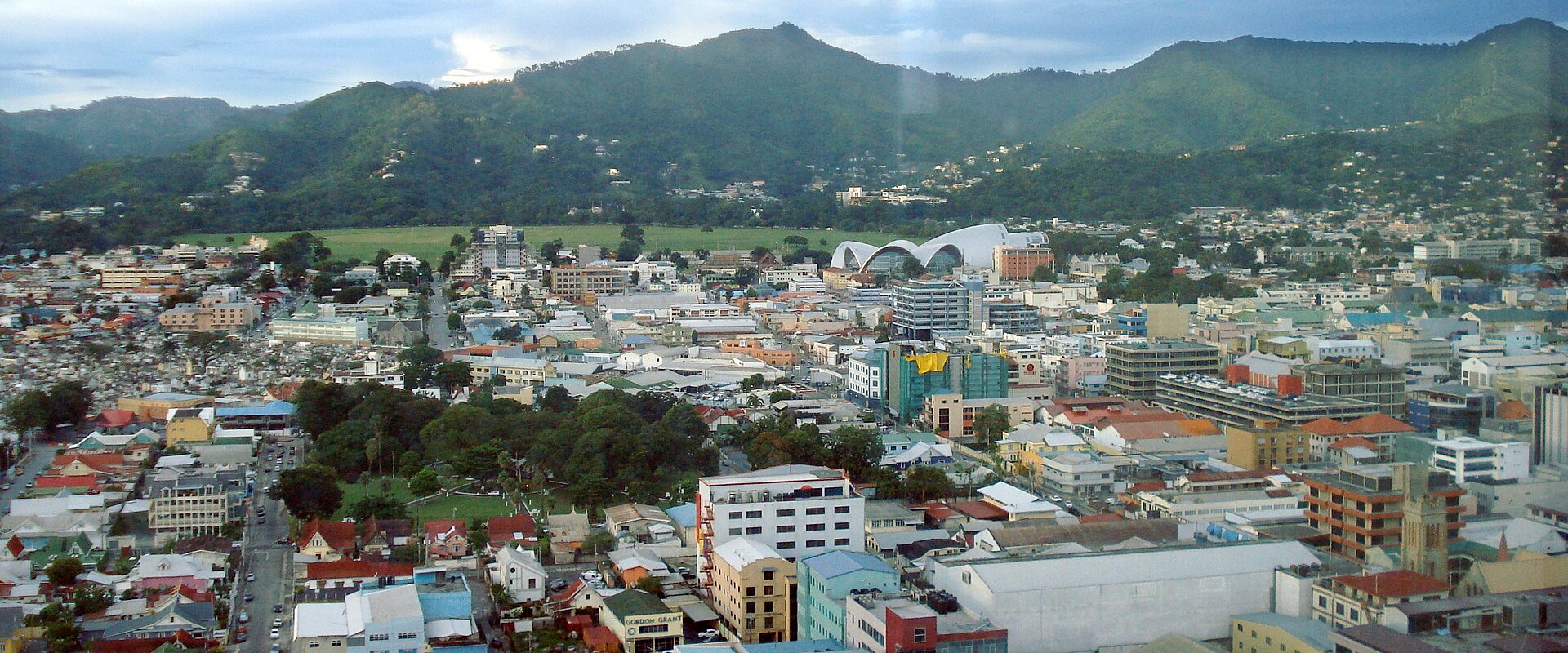 Trinidad and Tobago explained 2026 — central Port of Spain below the Northern Range