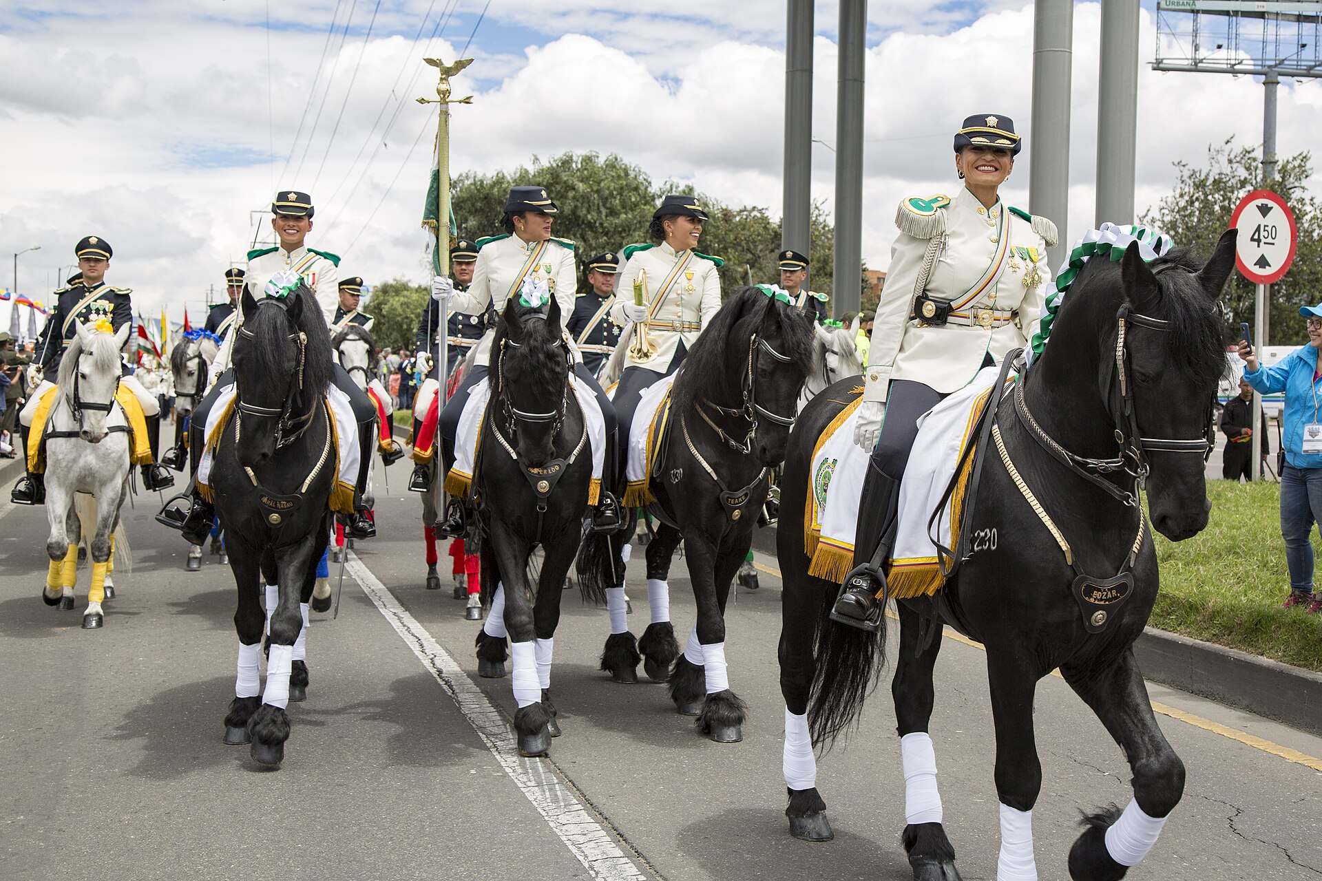 Police in Bogotá, Colombia