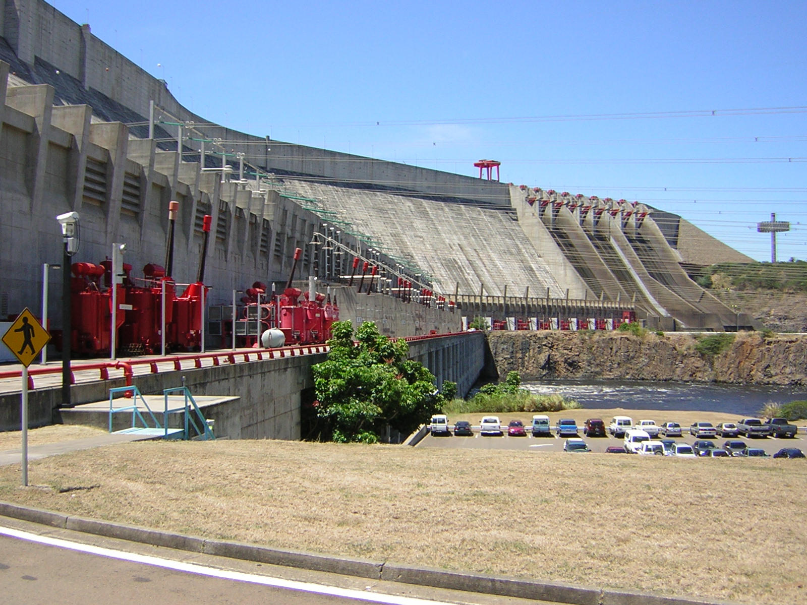 The Guri hydroelectric dam and spillway in Bolivar state, Venezuela