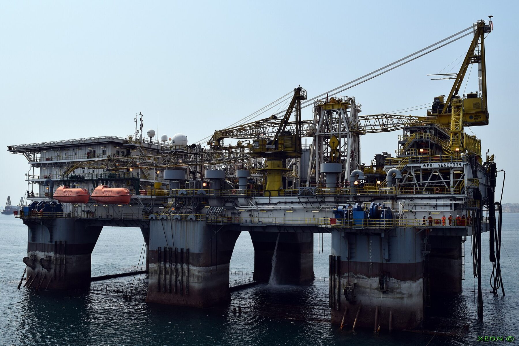 The West Vencedor drilling rig operating off the Angolan coast