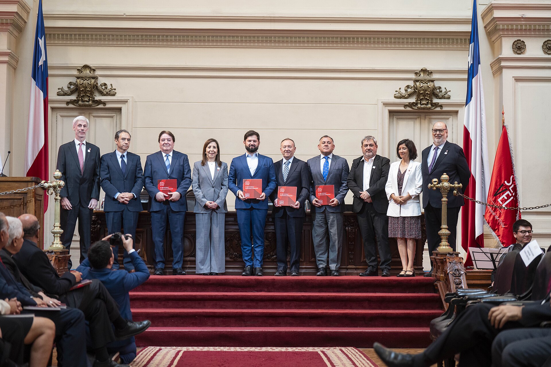 Gabriel Boric at the centenary of Chile’s electoral service Servel