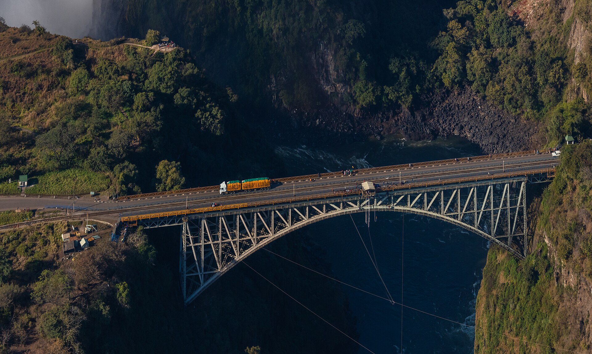 Victoria Falls Bridge Zimbabwe Zambia border KAZA UniVisa crossing