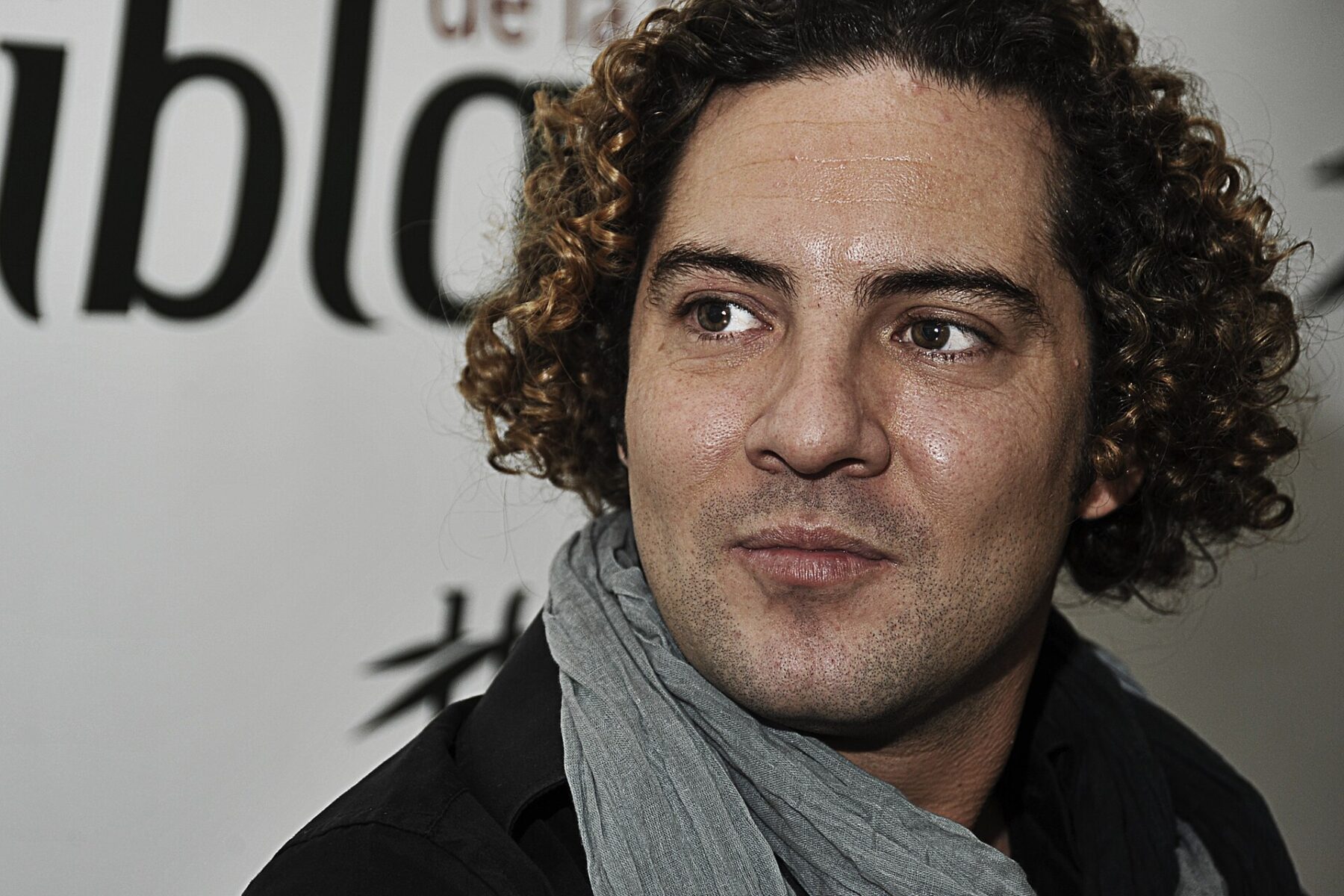 Spanish singer David Bisbal in a close-up portrait