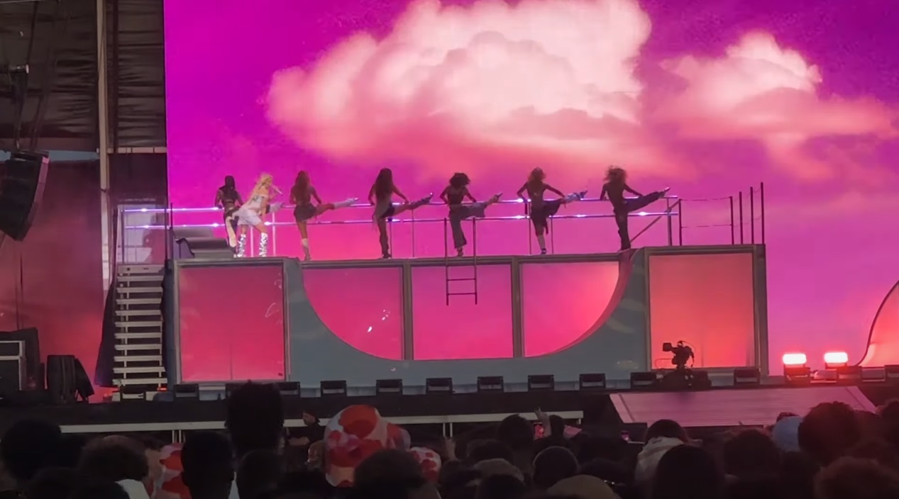 Camila Cabello performing on stage at Rock in Rio festival in Lisbon