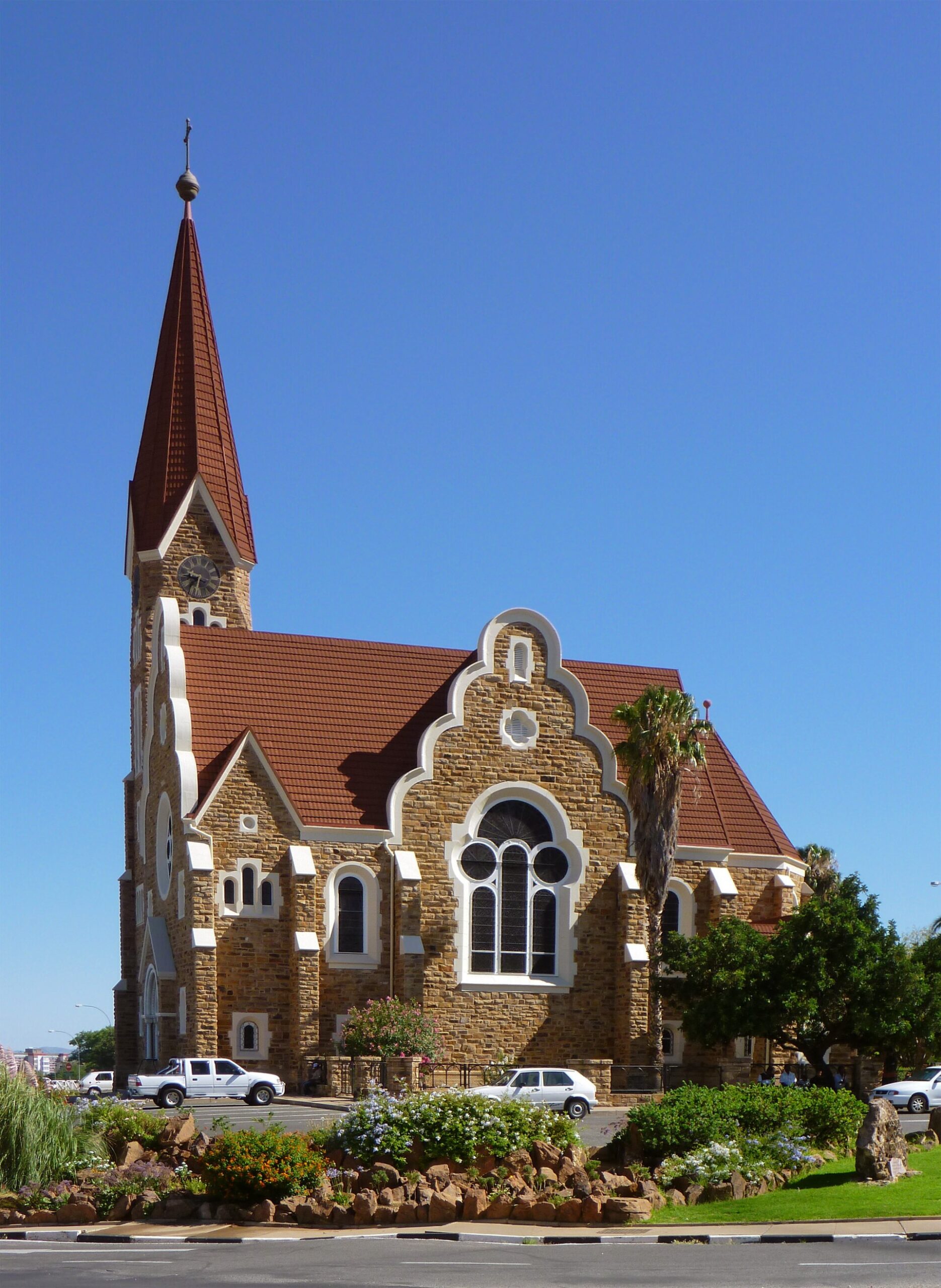 Christuskirche, the landmark Lutheran church in central Windhoek, Namibia
