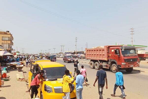 Street scene at Gudele in Juba, South Sudan