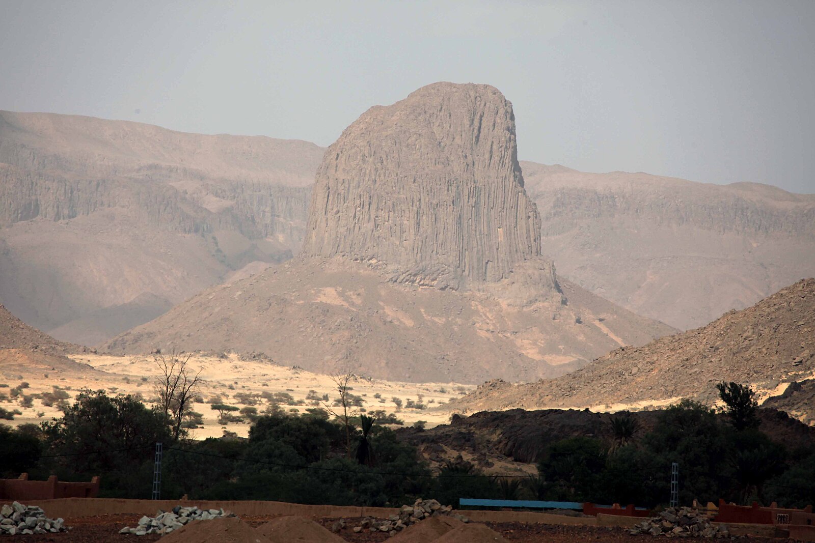 Algeria continent: the Hoggar mountains near Tamanrasset in the Algerian Sahara