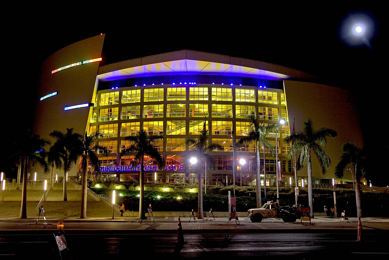Anuel AA net worth and touring income: the downtown Miami arena at night