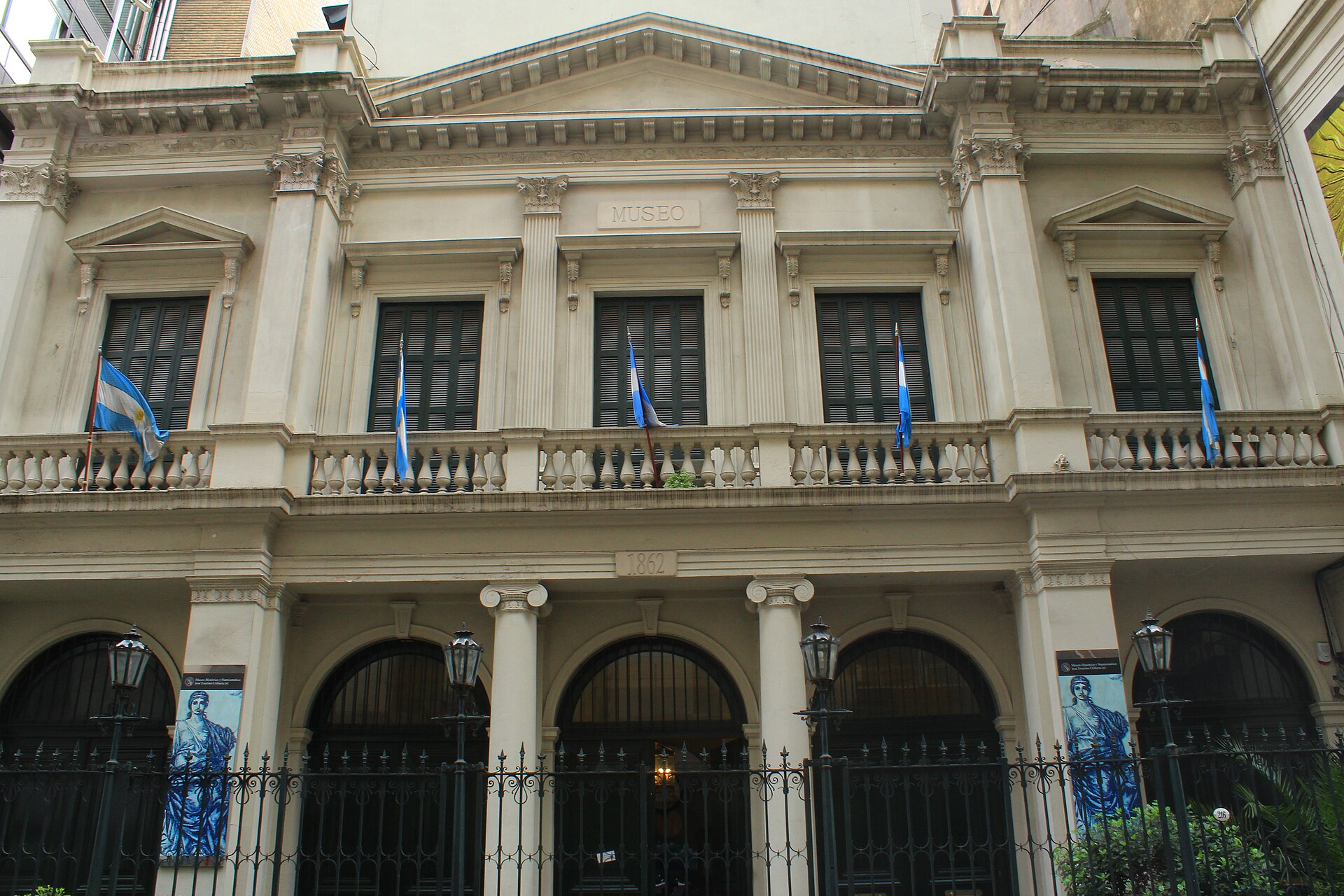 Historic 1862 building in central Buenos Aires that formerly housed the stock exchange, now a museum