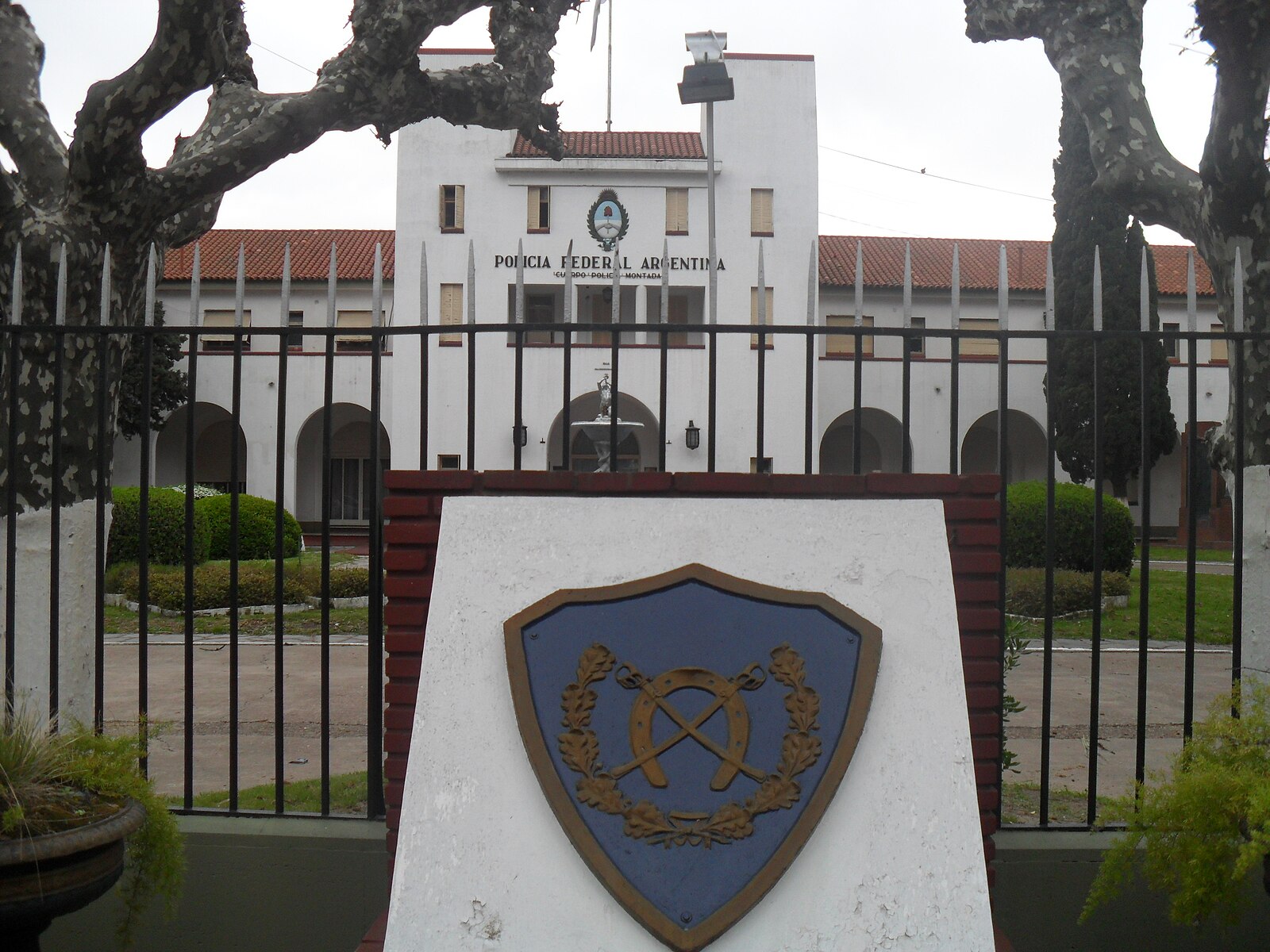 Argentina security: headquarters of the Argentine Federal Police mounted corps