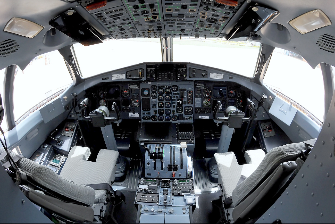 Cockpit of a Nigerian Air Force ATR 42-500MP surveillance aircraft, file photo