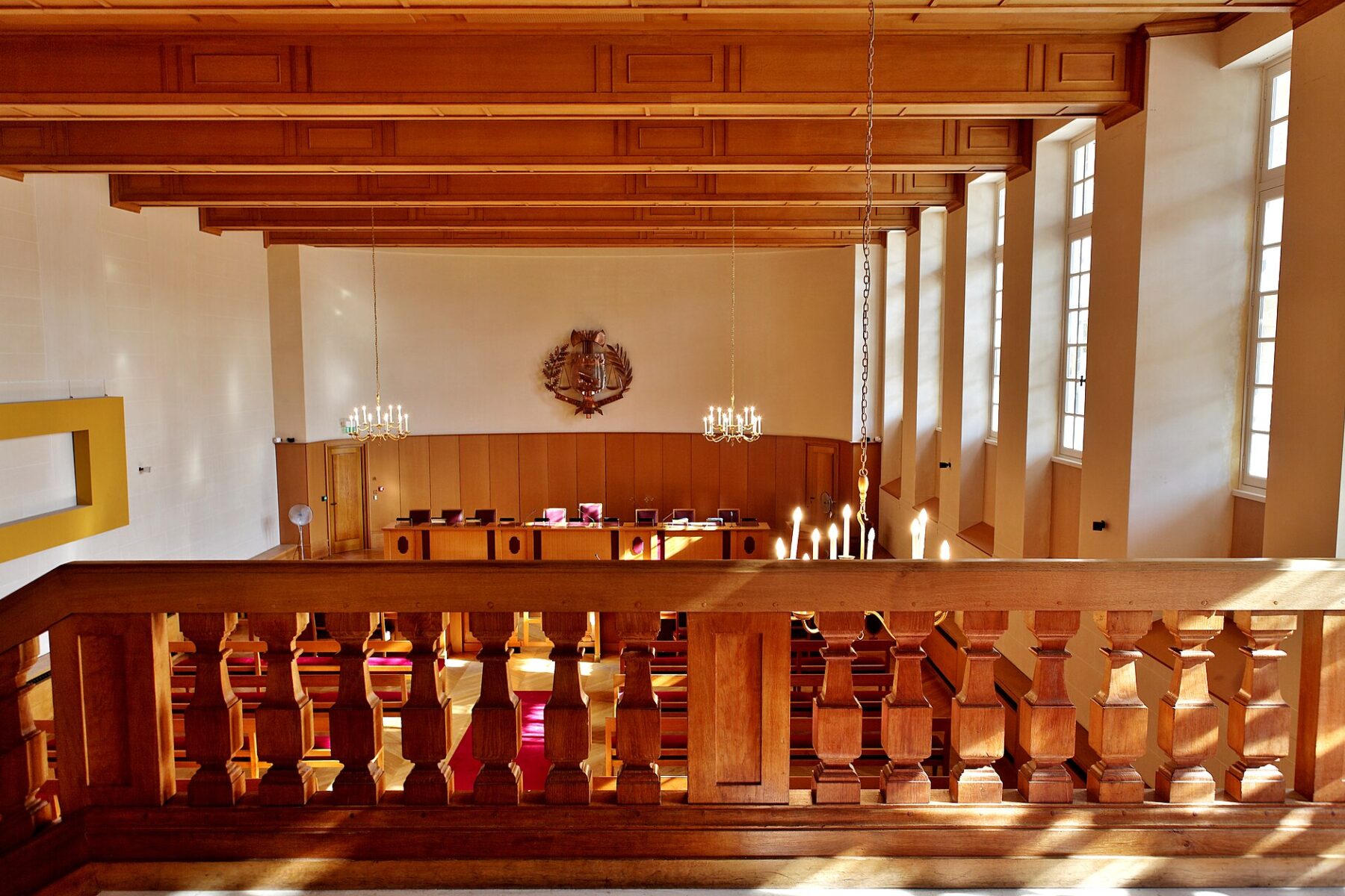 Courtroom of the Paris administrative court at the Hôtel d’Aumont, Paris