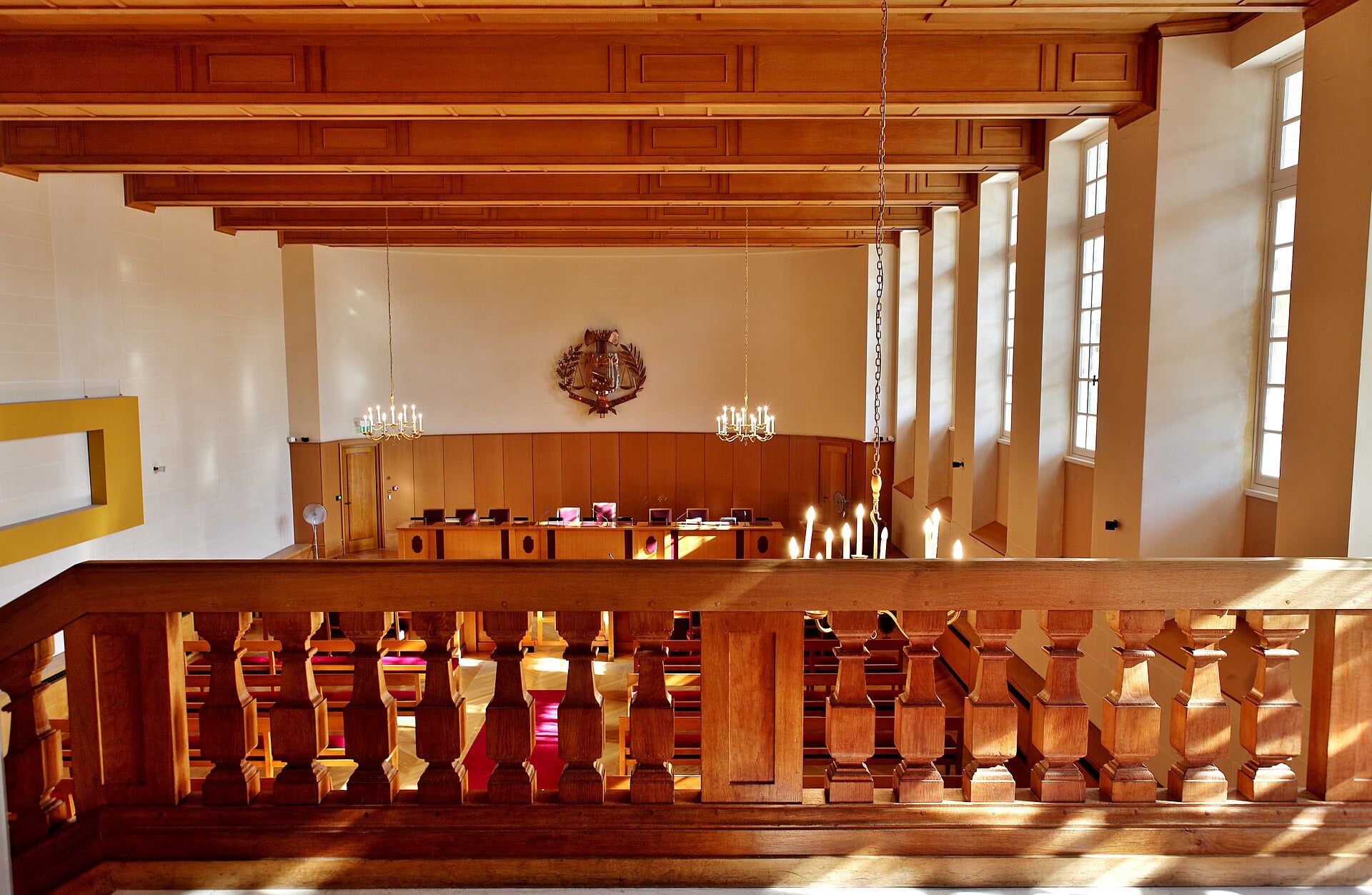 Courtroom of the Paris administrative court at the Hôtel d’Aumont, Paris