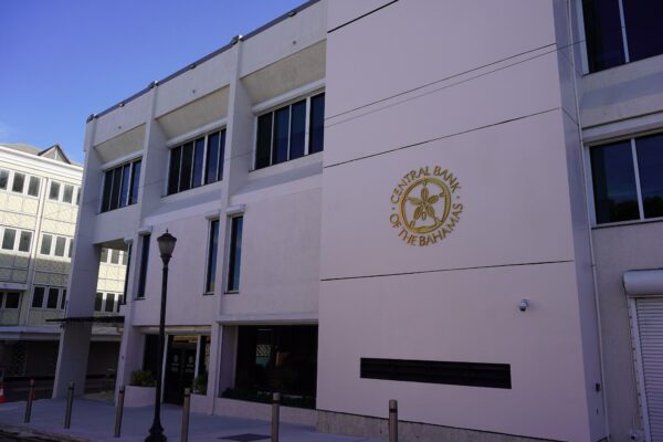 The Central Bank of The Bahamas building in downtown Nassau
