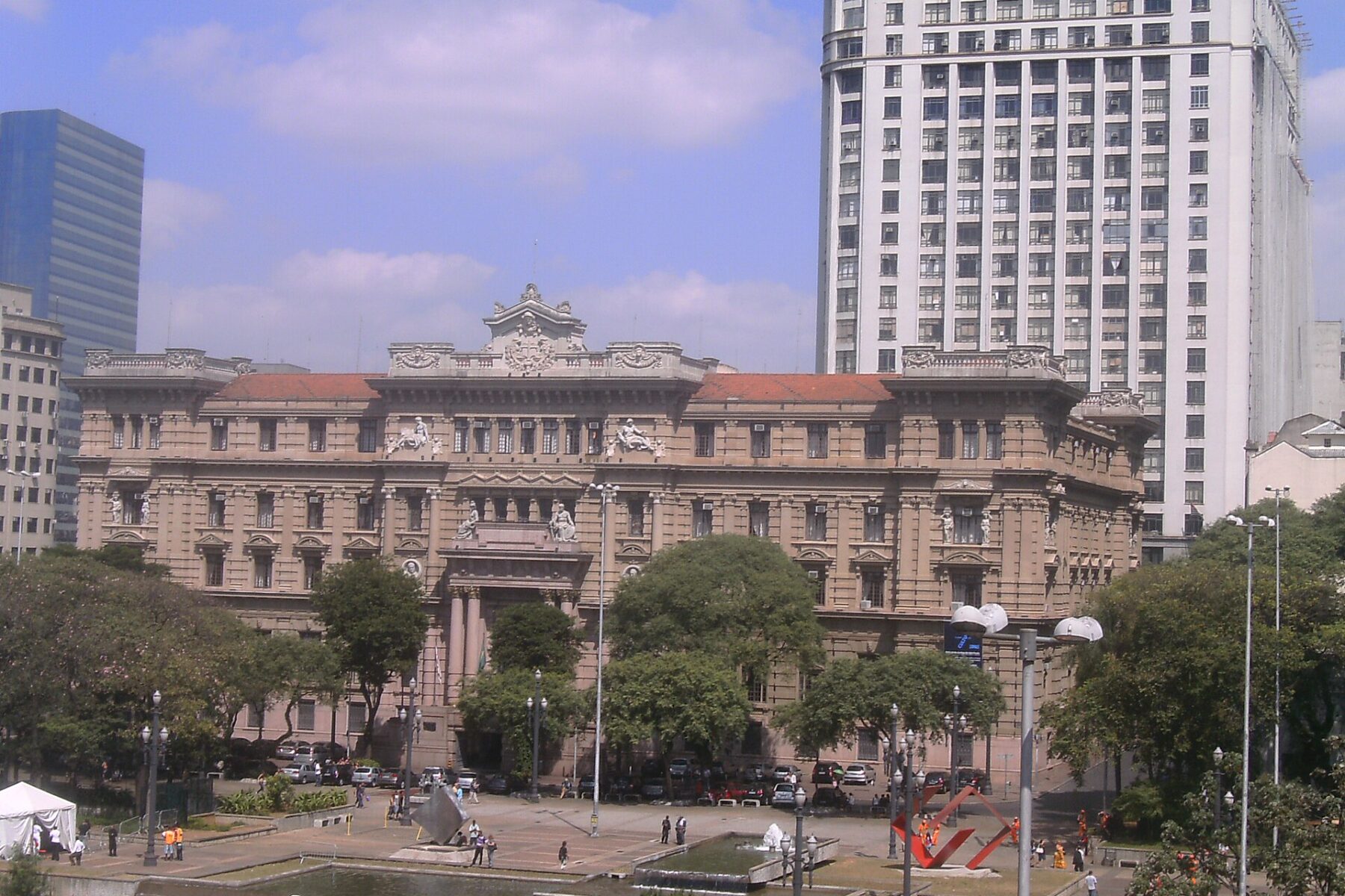 The Tribunal de Justiça building on Praça da Sé in São Paulo, Brazil