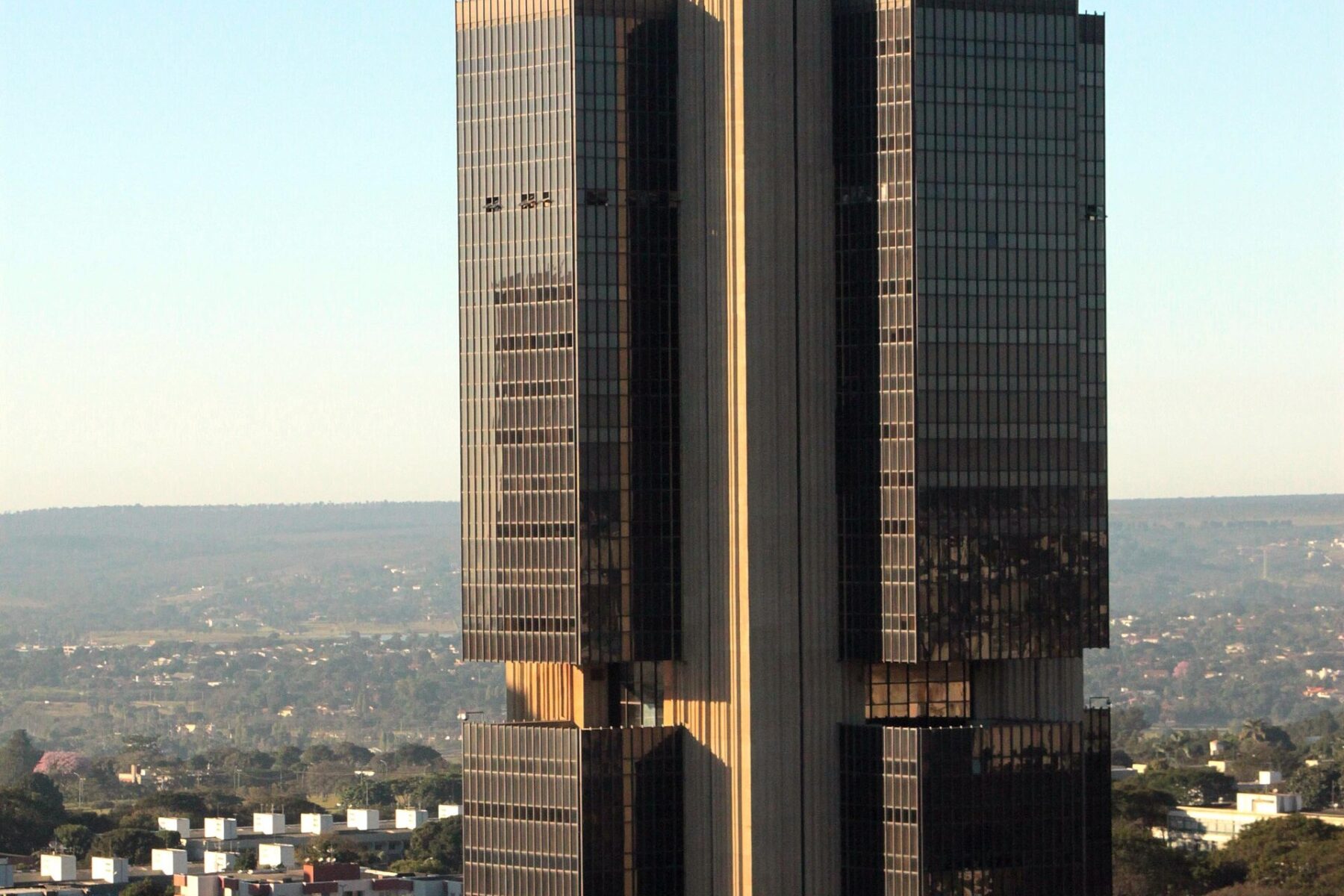 The Central Bank of Brazil headquarters towers in Brasília