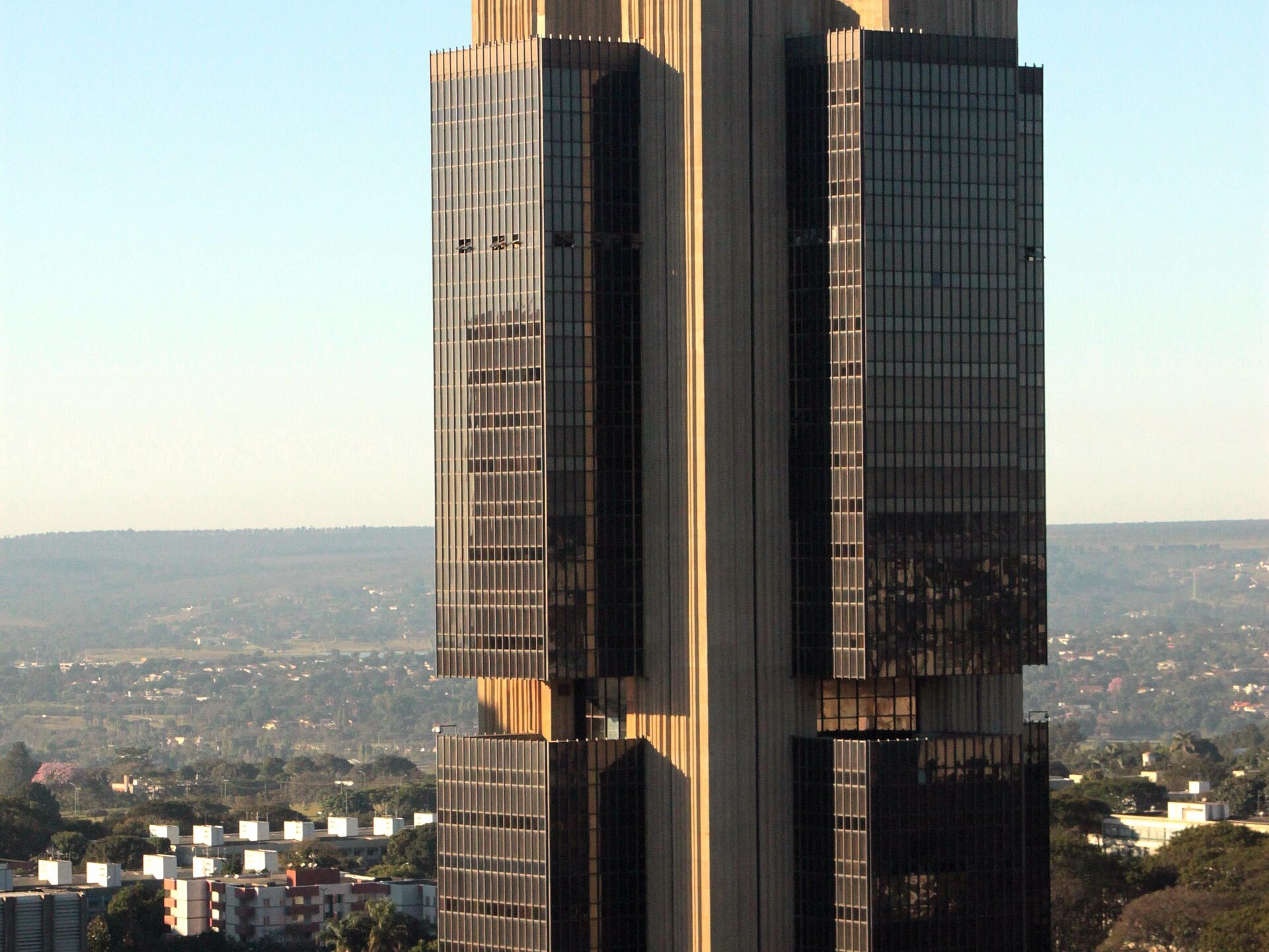 The Central Bank of Brazil headquarters towers in Brasília