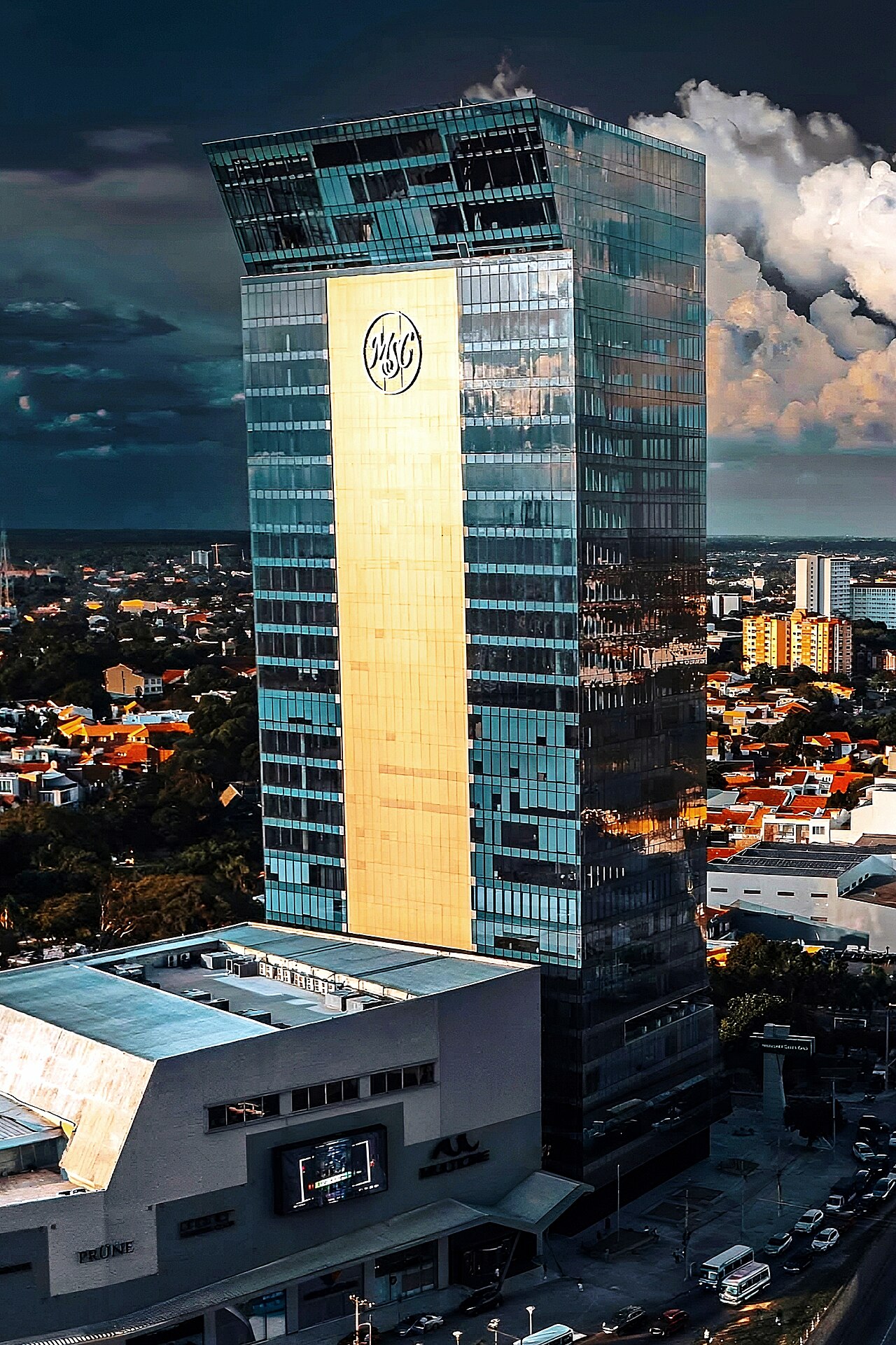 Bolivia economy and banking: the Torre Mercantil Santa Cruz tower in Santa Cruz de la Sierra