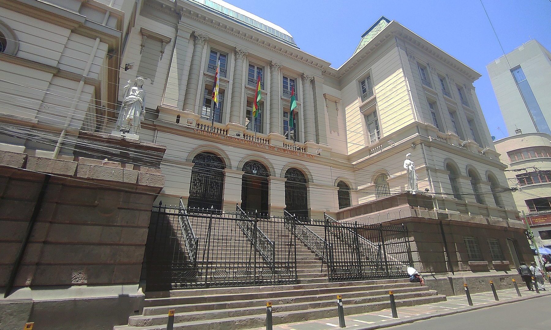 Bolivia Mariaca case: the Palace of Justice in La Paz, which houses the departmental court where a constitutional chamber hears the freedom suit