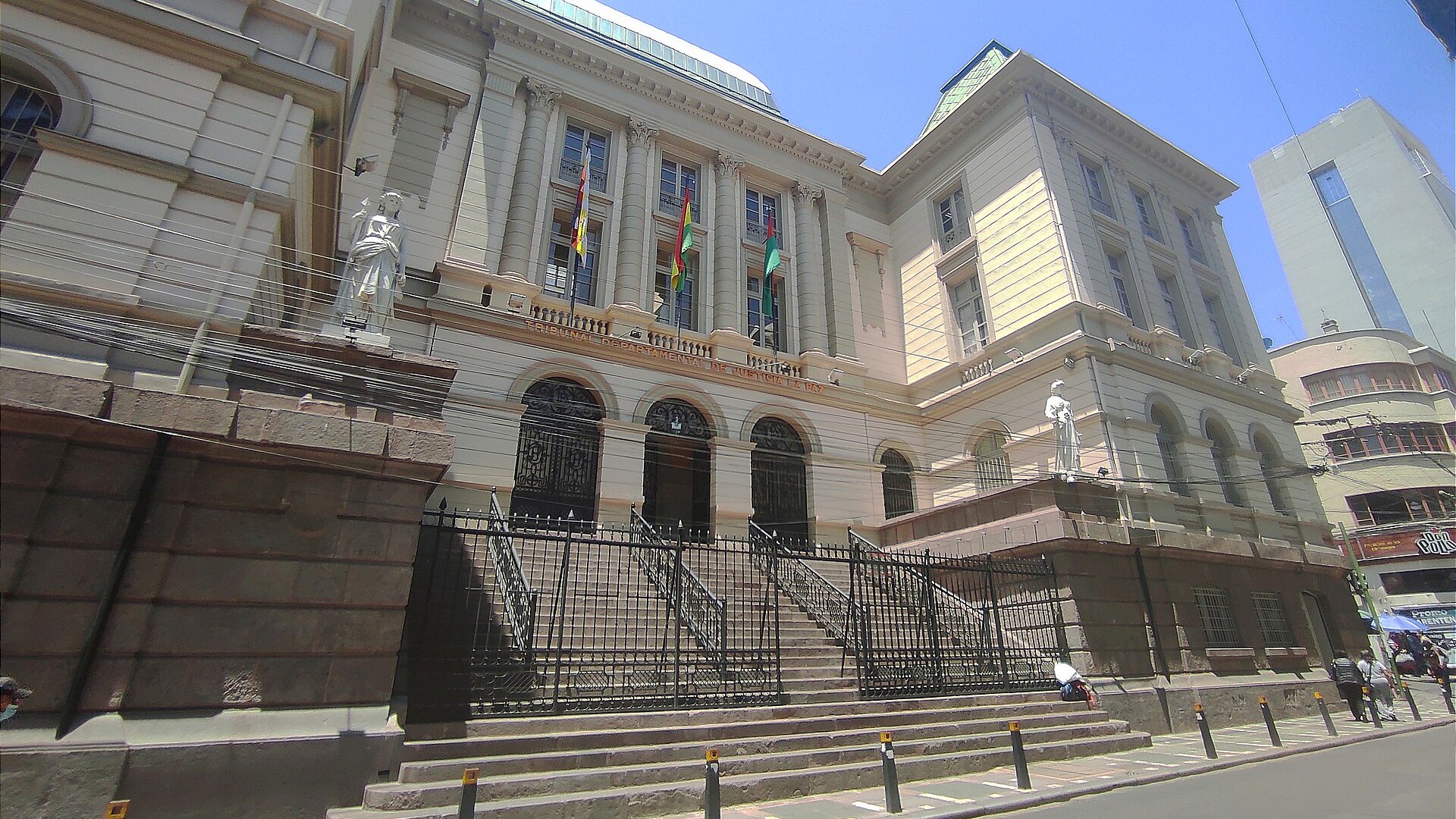 Bolivia Mariaca case: the Palace of Justice in La Paz, which houses the departmental court where a constitutional chamber hears the freedom suit