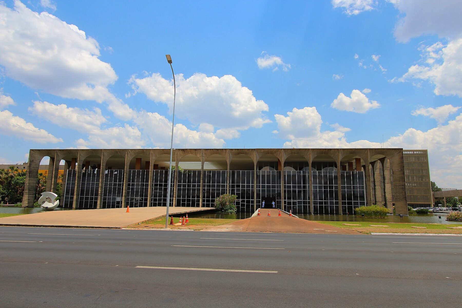 Brazil geopolitics: the Itamaraty Palace, seat of the foreign ministry, in Brasília