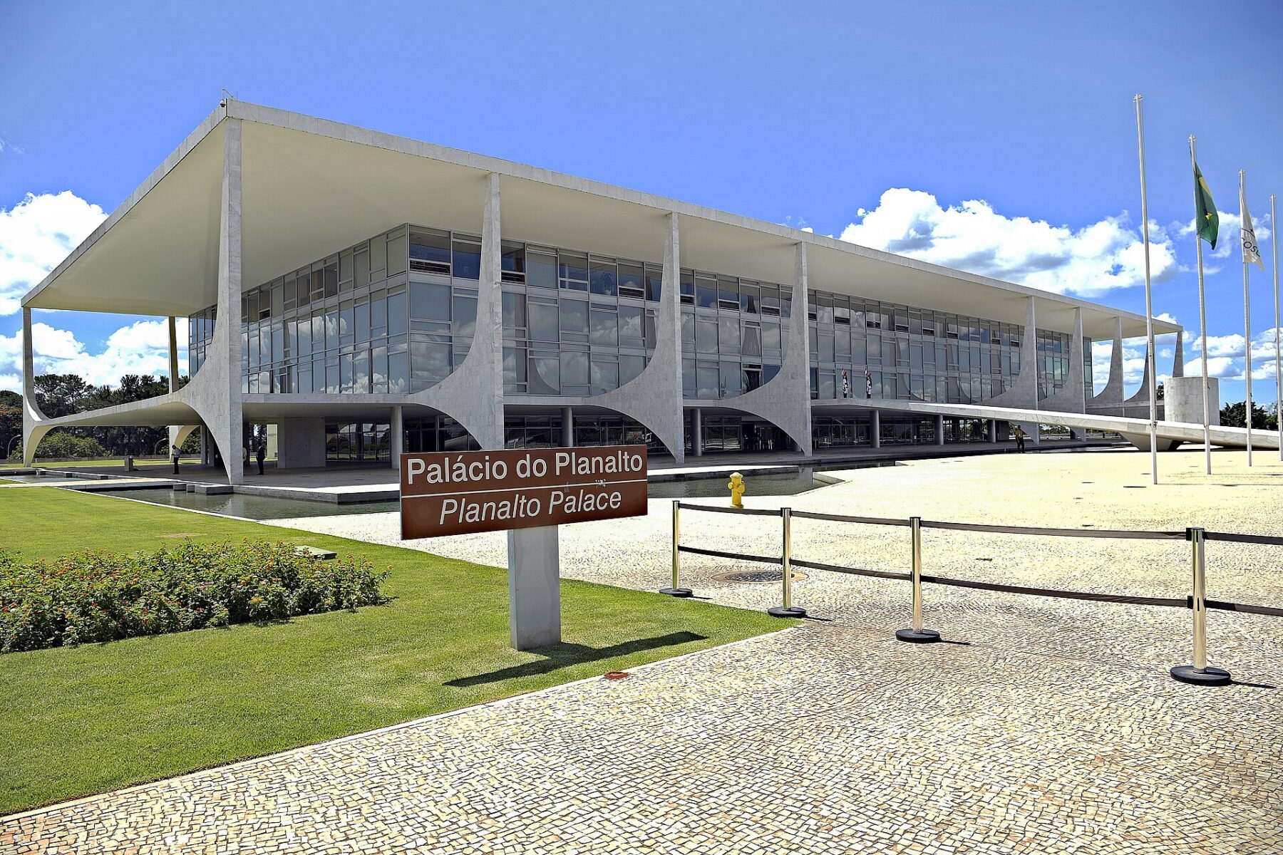 Brazil geopolitics: the Planalto Palace, the presidential office in Brasília