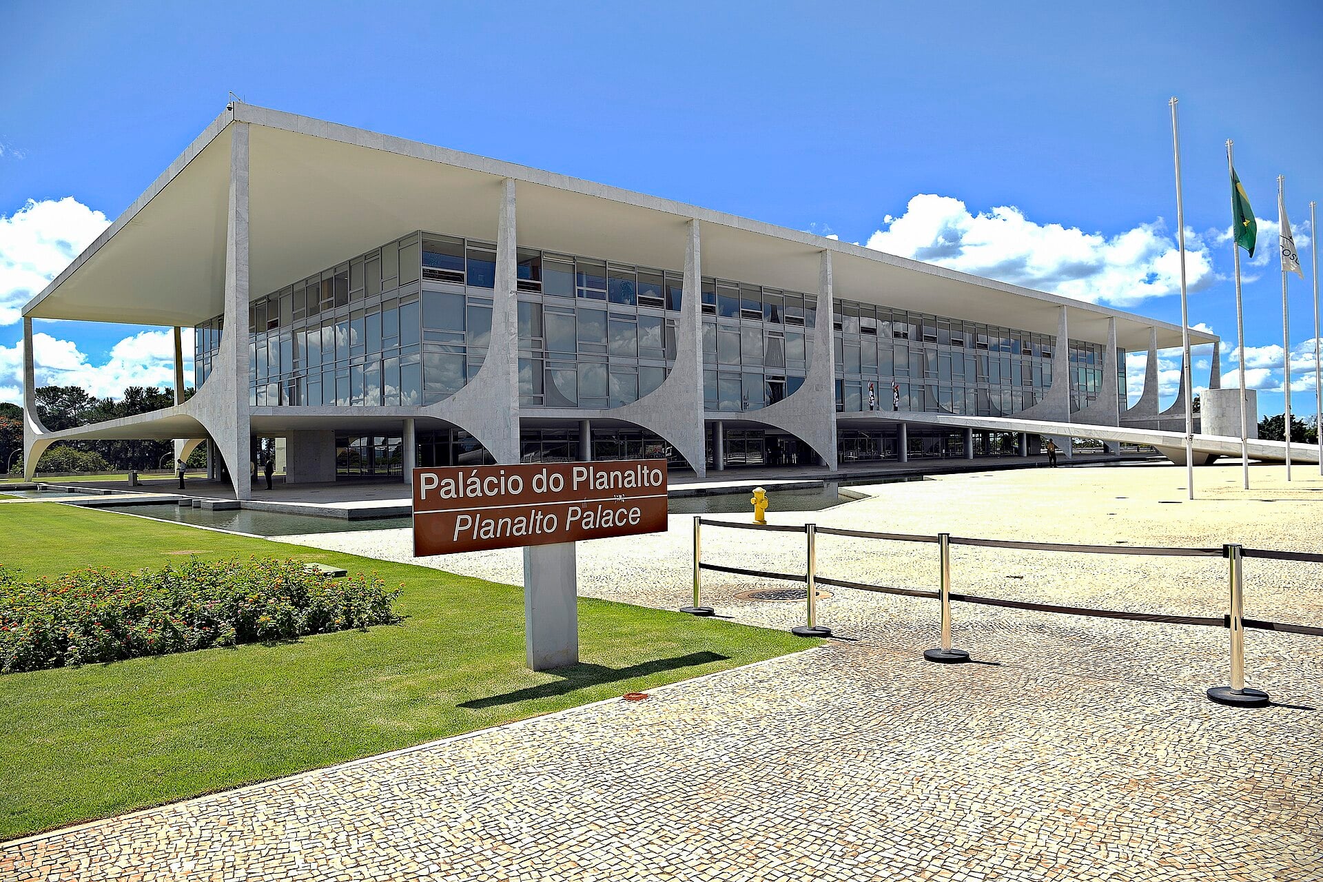 Brazil geopolitics: the Planalto Palace, the presidential office in Brasília