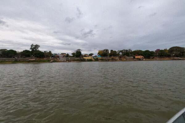 The Paraguay River waterfront at Cáceres in Mato Grosso, Brazil