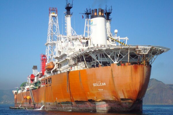 The Seillean floating oil production vessel operating in Brazilian waters