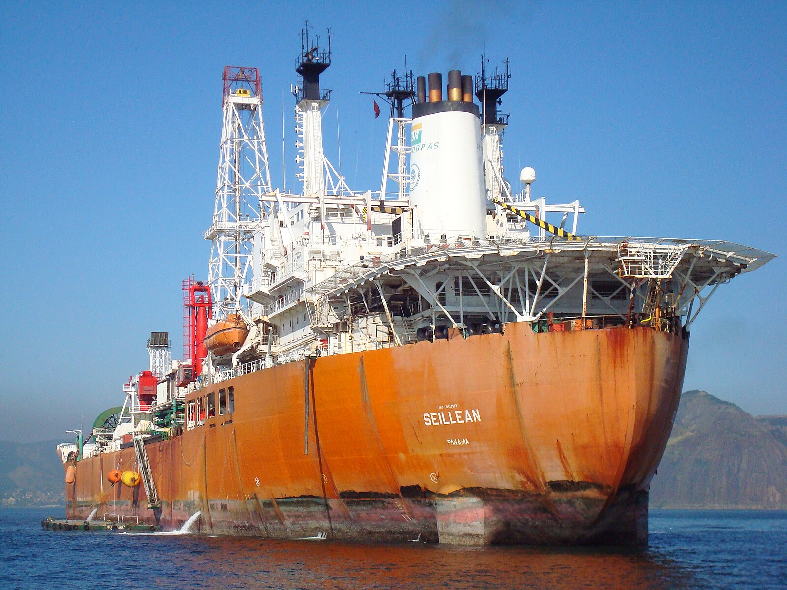 The Seillean floating oil production vessel operating in Brazilian waters