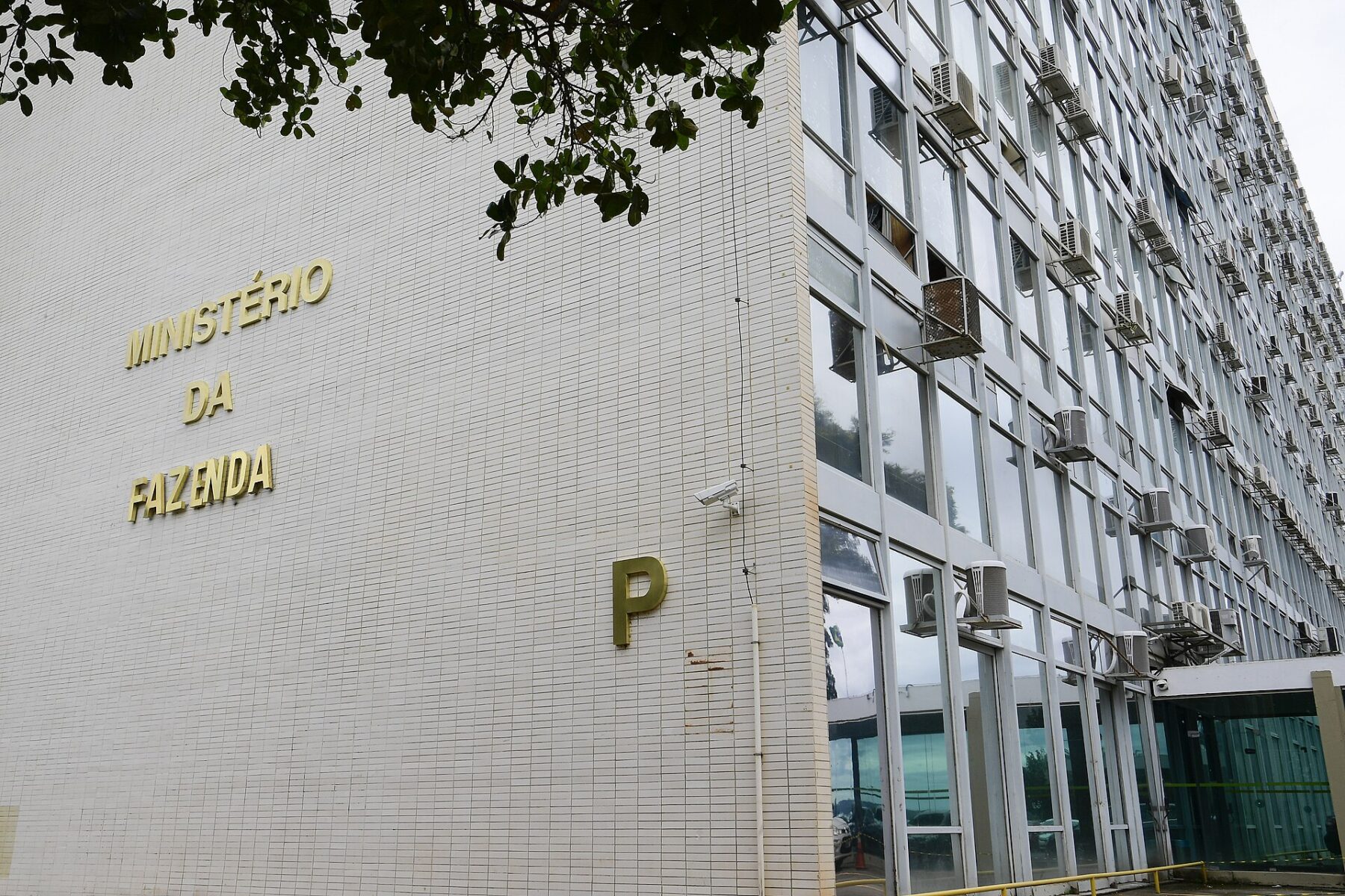 The Finance Ministry building (Ministério da Fazenda) on the Esplanada dos Ministérios in Brasília, Brazil