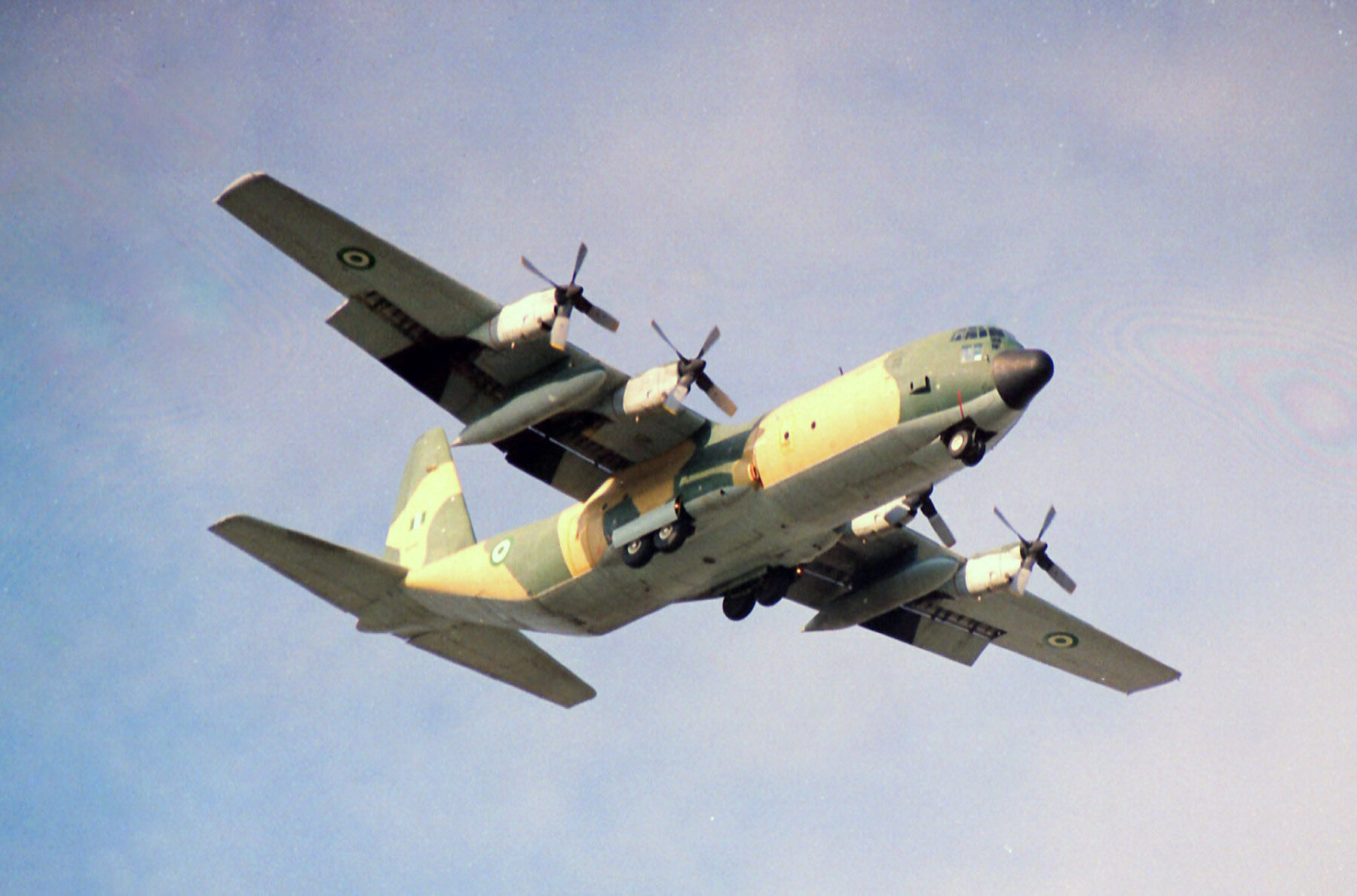 Nigerian Air Force C-130 transport aircraft in flight, file photo