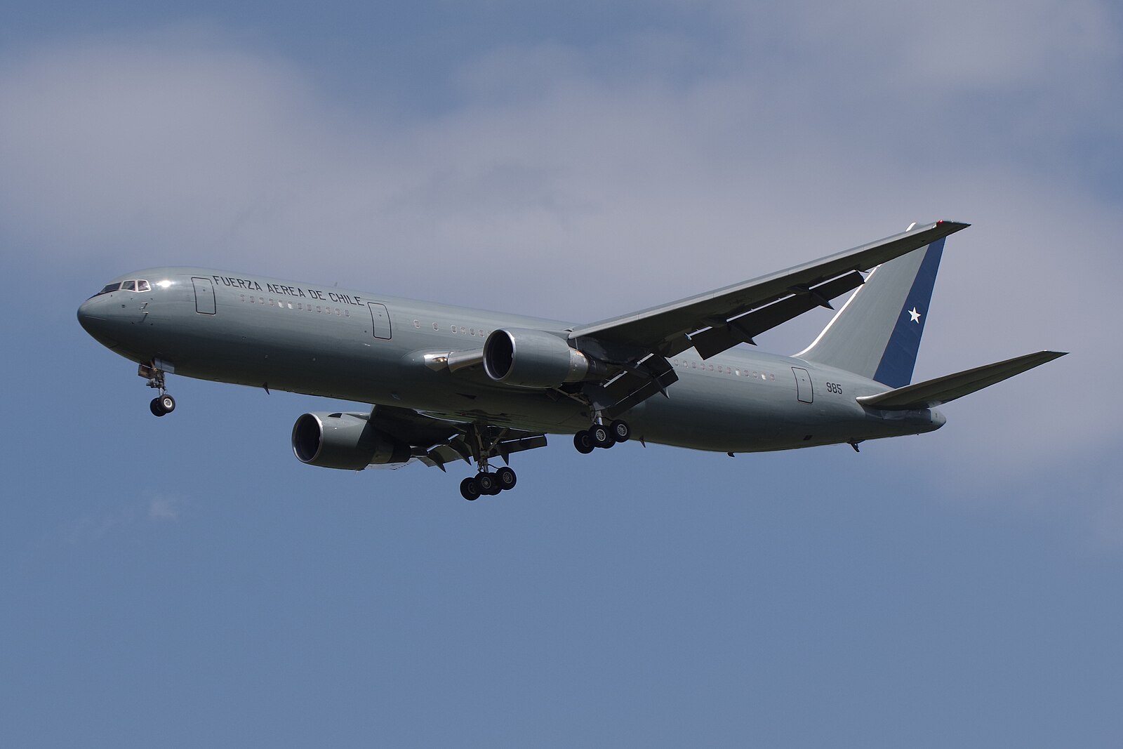 Chilean Air Force Boeing 767 in flight