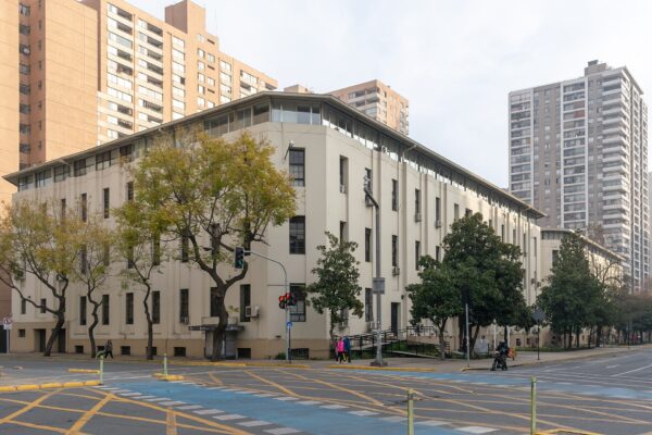 Headquarters building of the Policía de Investigaciones (PDI), Chile's investigative police, in Santiago