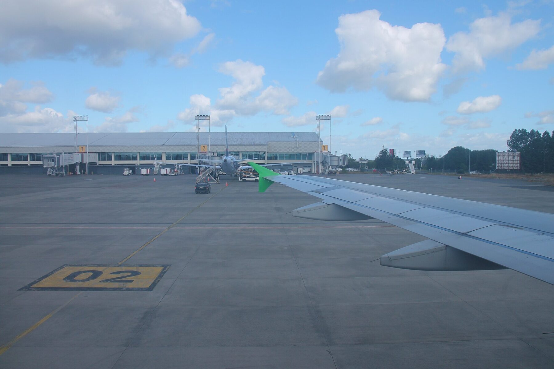 Puerto Montt airport: the El Tepual passenger terminal seen from the apron