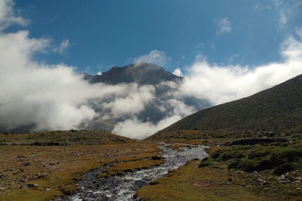 Andes mountain scene near the Chile-Argentina border, file photo