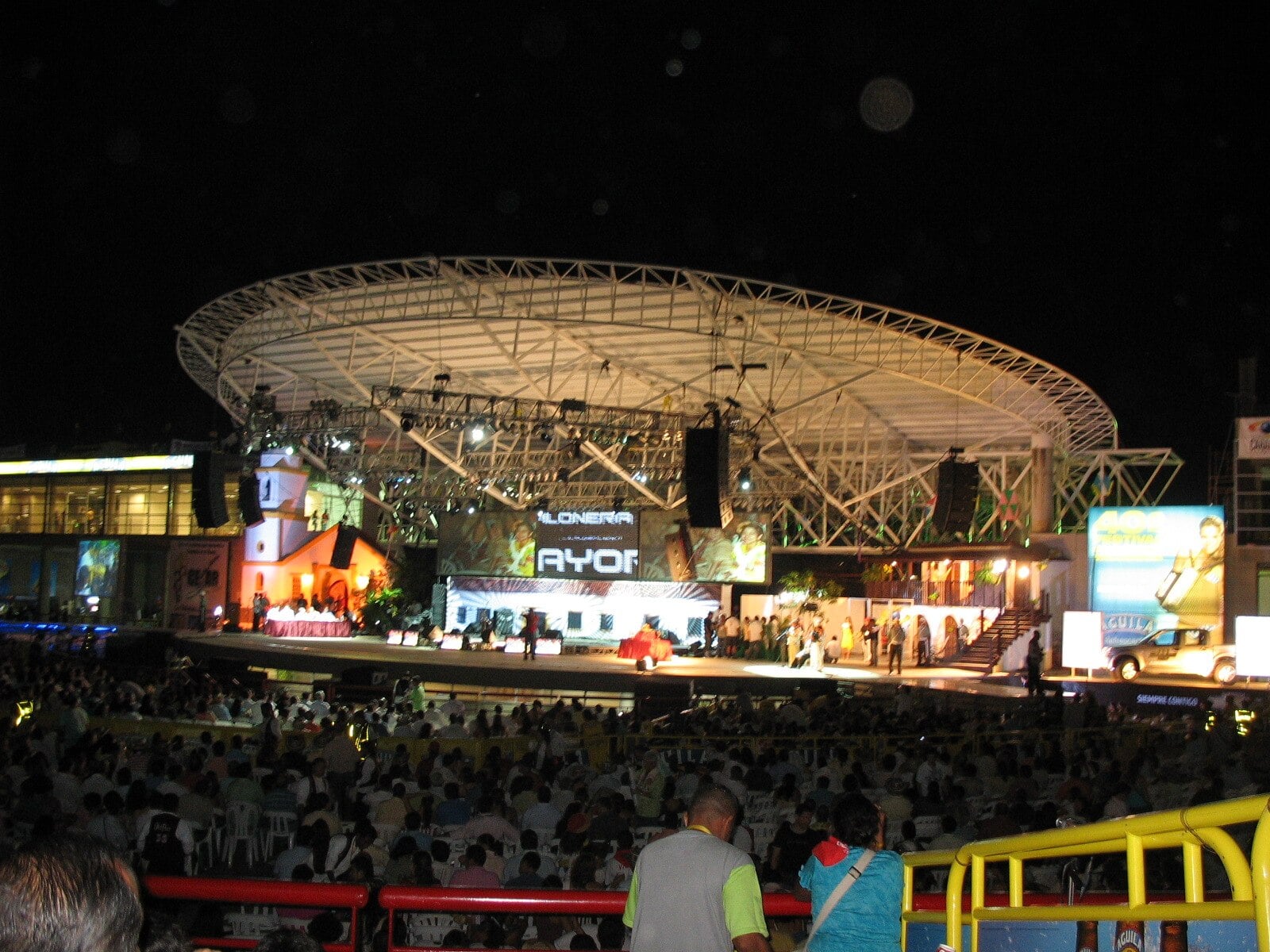 Night stage of the Vallenato Legend Festival in Valledupar, a pillar of Colombia culture
