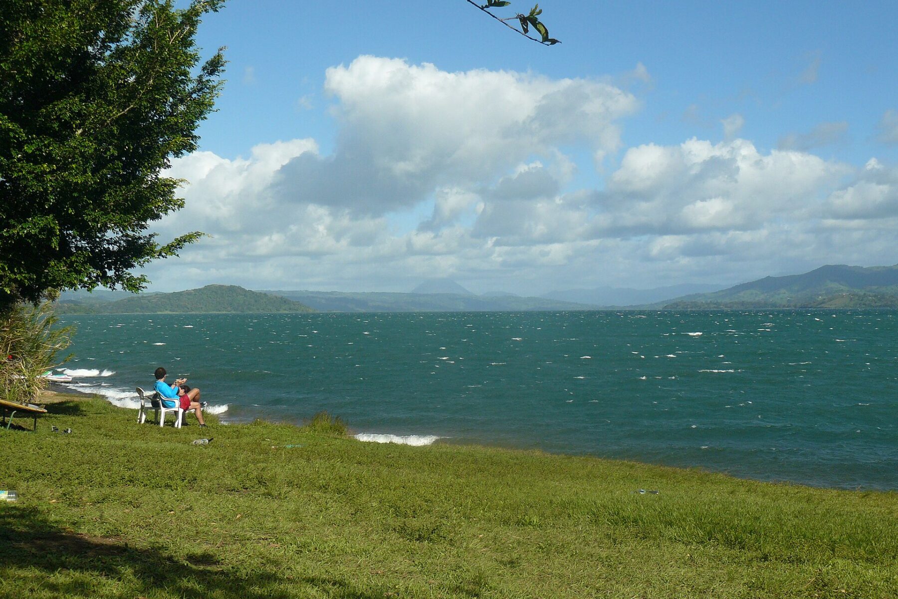 Lake Arenal in northern Costa Rica with the Arenal volcano on the far horizon