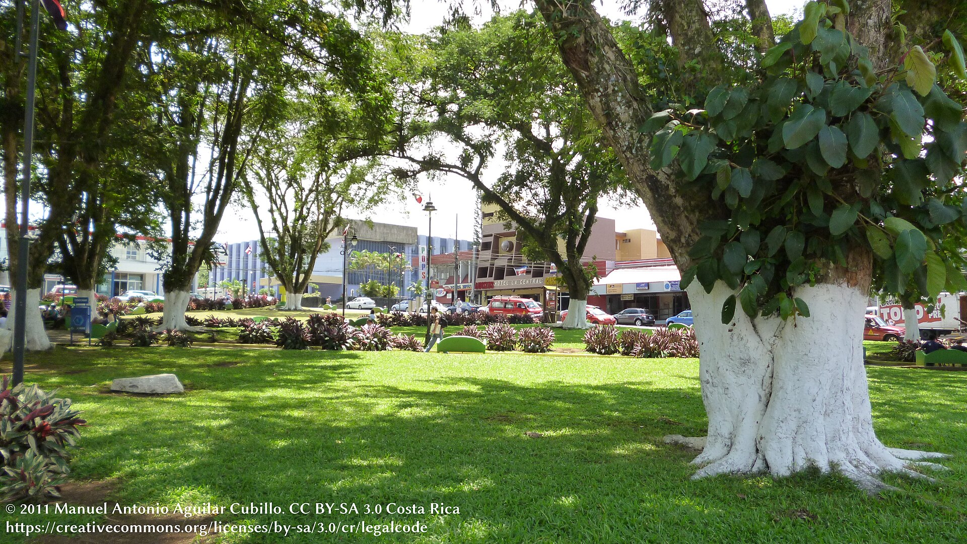 Park in the centre of Ciudad Quesada, San Carlos, Costa Rica