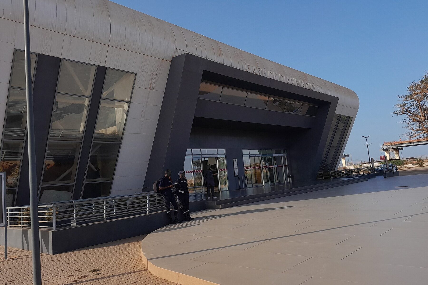 Modern station building in Diamniadio, Senegal