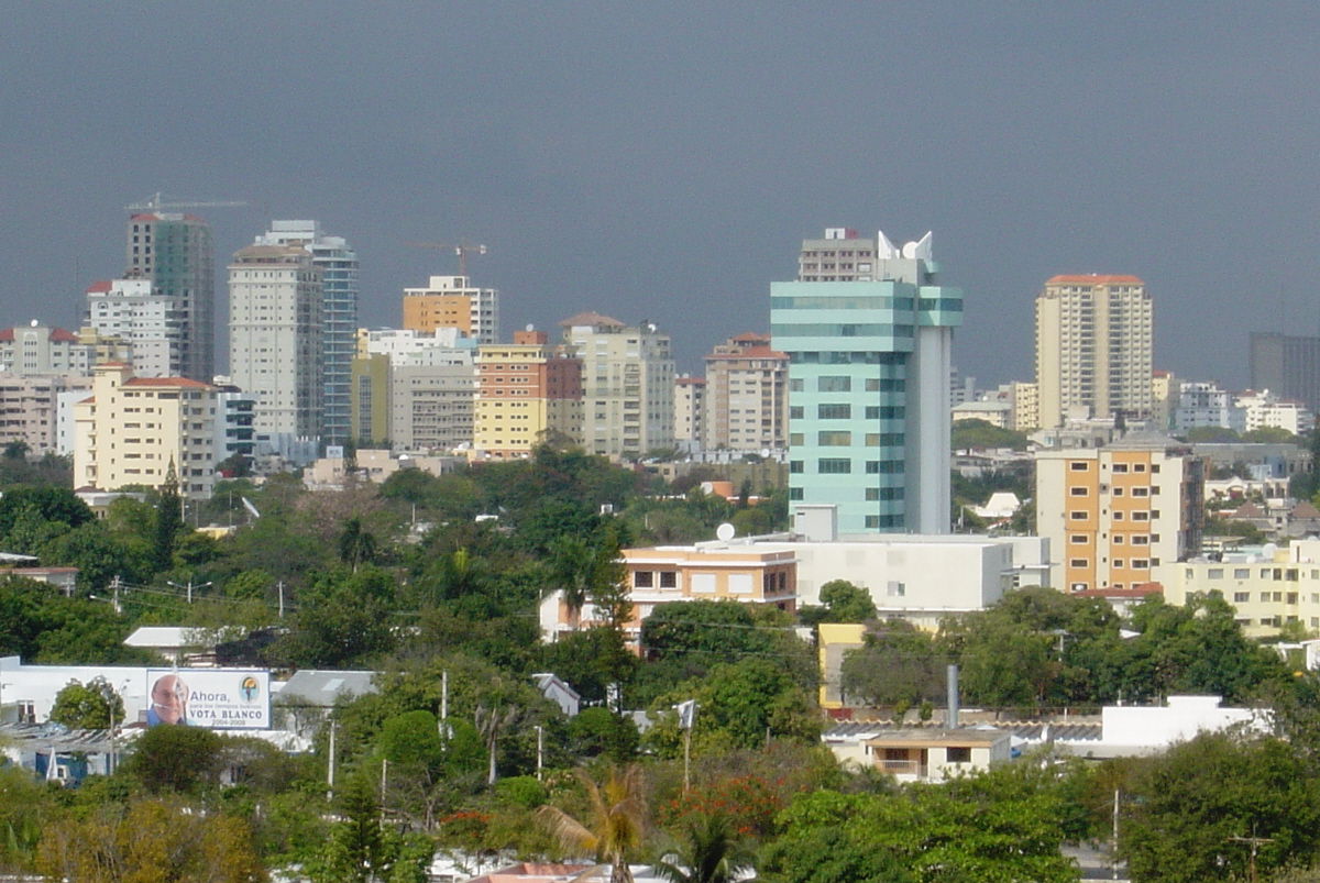 Dominican Republic economy: office and apartment towers in Santo Domingo, the capital