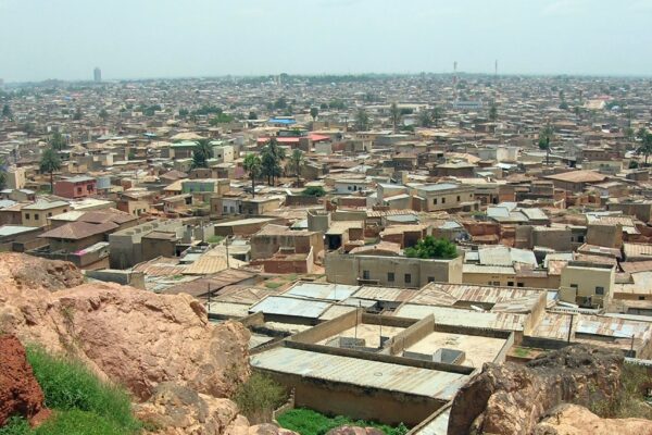 Rooftops of Kano city in northern Nigeria seen from Dala Hill