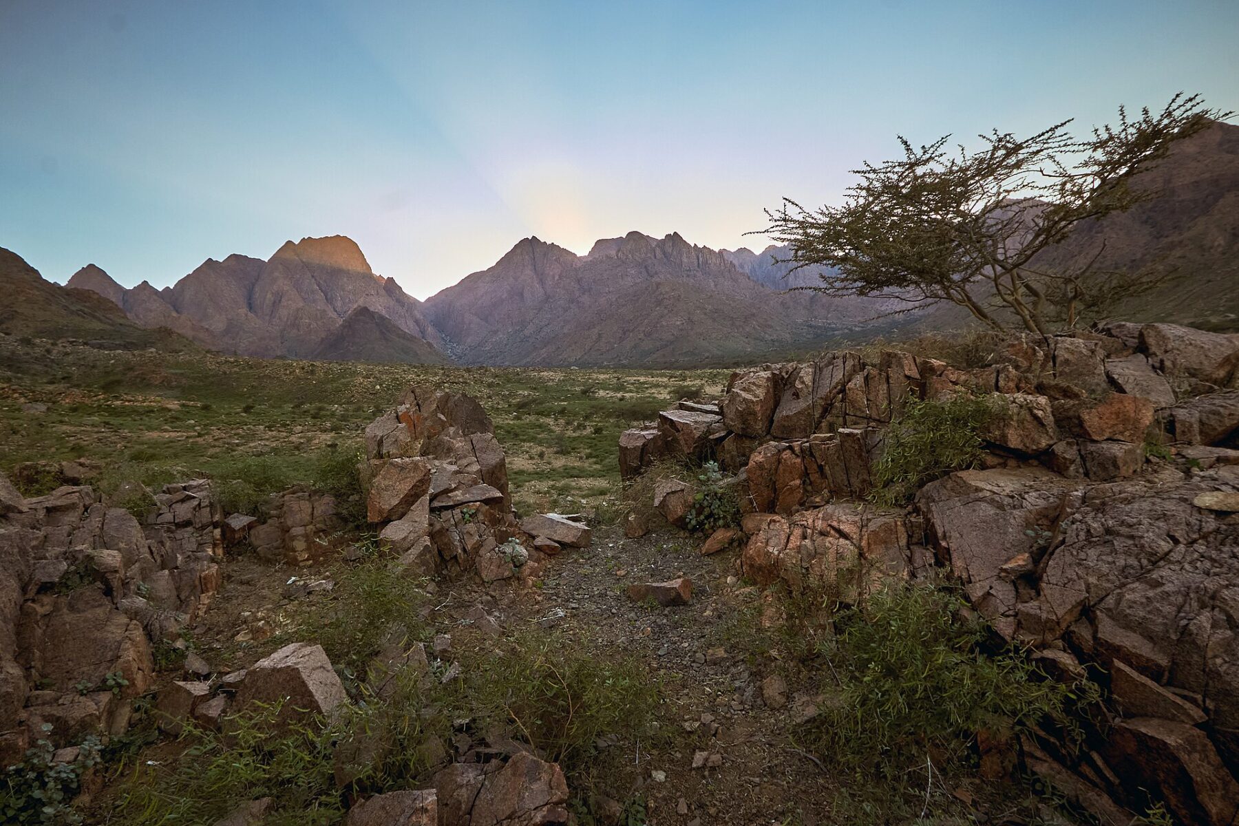 Mountains of Gebel Elba National Park in south-eastern Egypt near the Sudan border