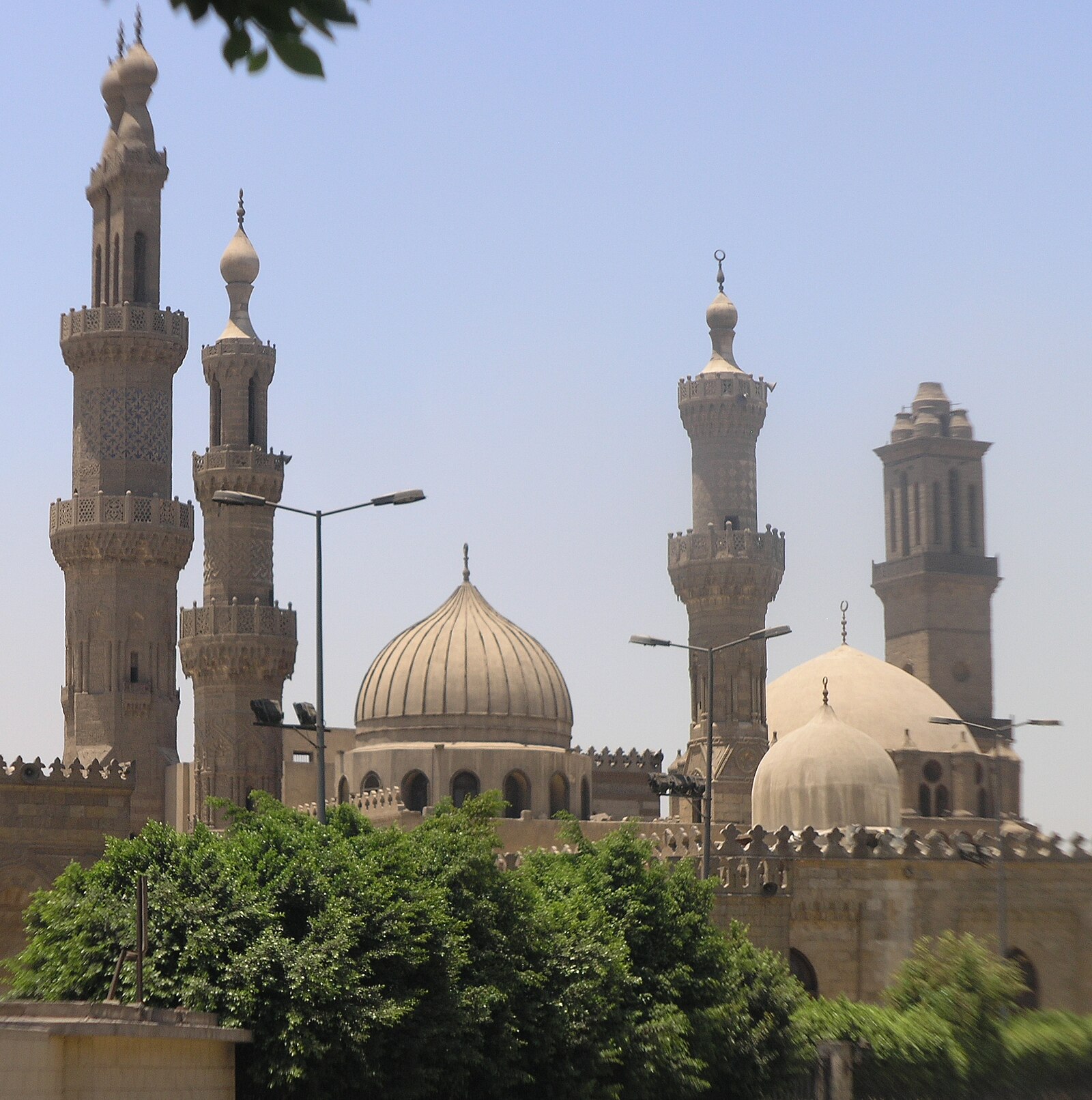 Egypt religion: the minarets and domes of Al-Azhar Mosque in Cairo