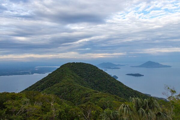 El Salvador neighbourhood: panoramic view of the Gulf of Fonseca from Conchagua